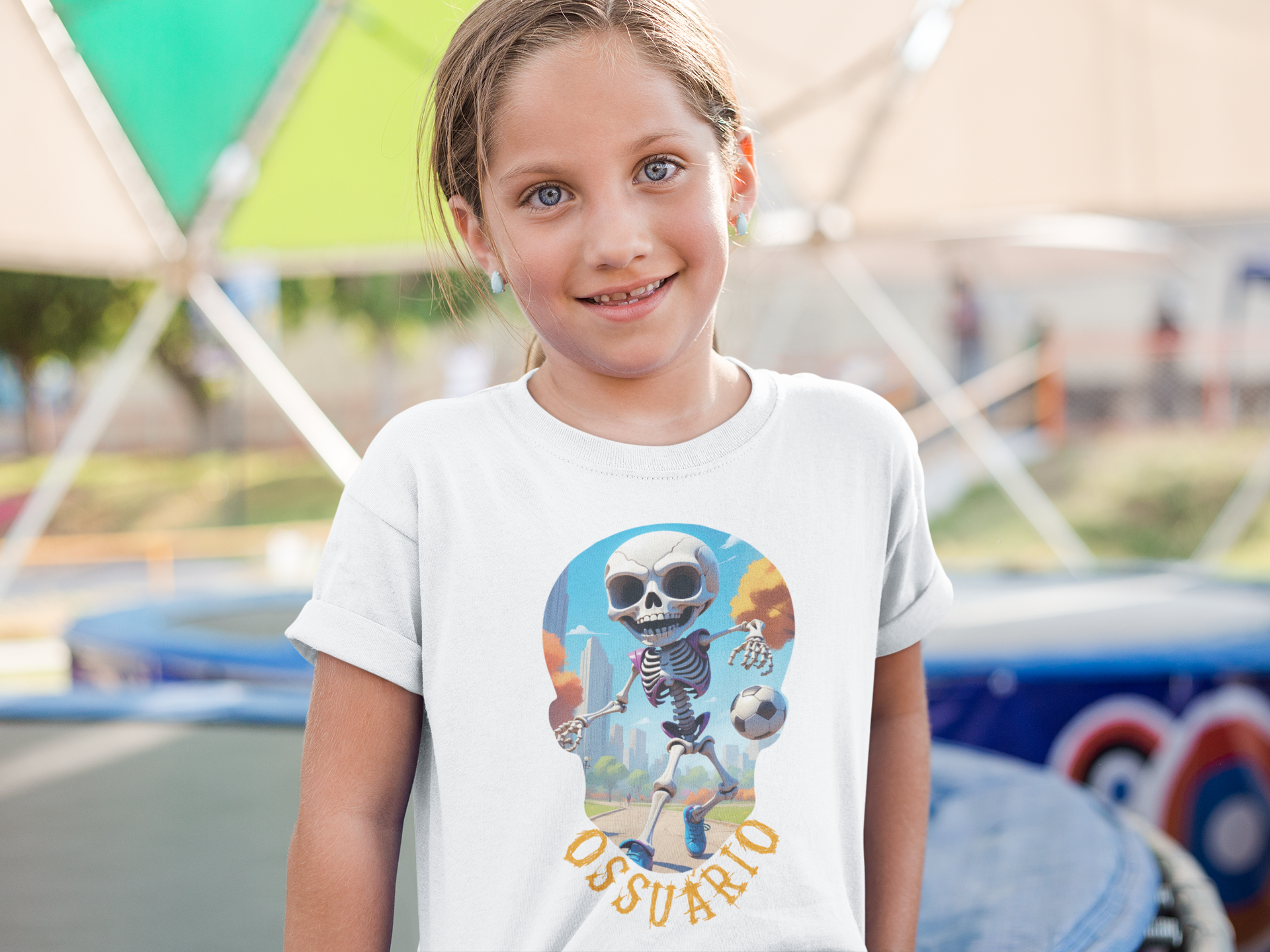 Nome do produto:  Camiseta Infantil Manga Curta Caveira Criança 6