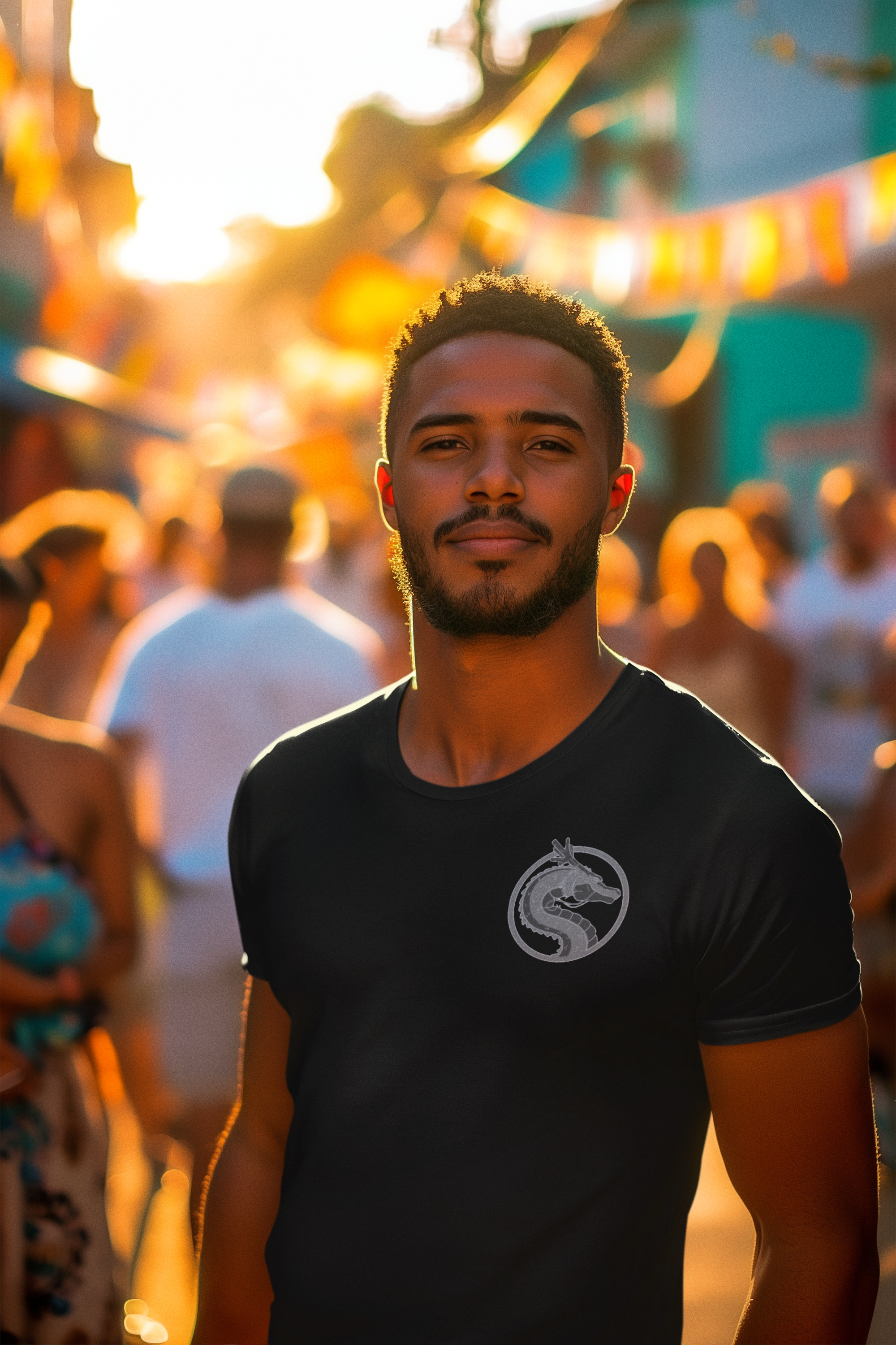 Camisa Preta Sheng Long - Linha Simplice - Tubies Camisas