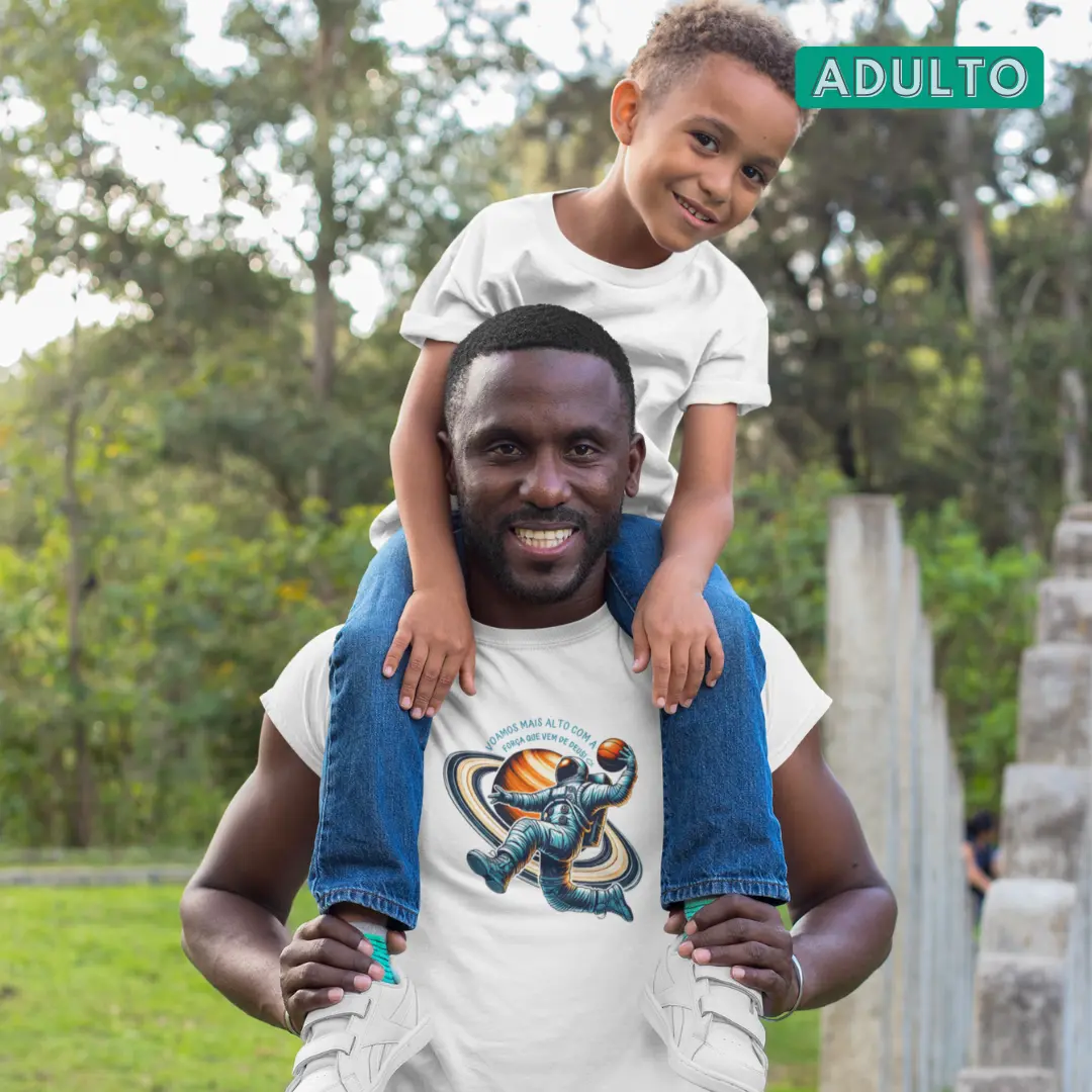 Camiseta Unissex - Adulto - Voe alto com a força de Deus