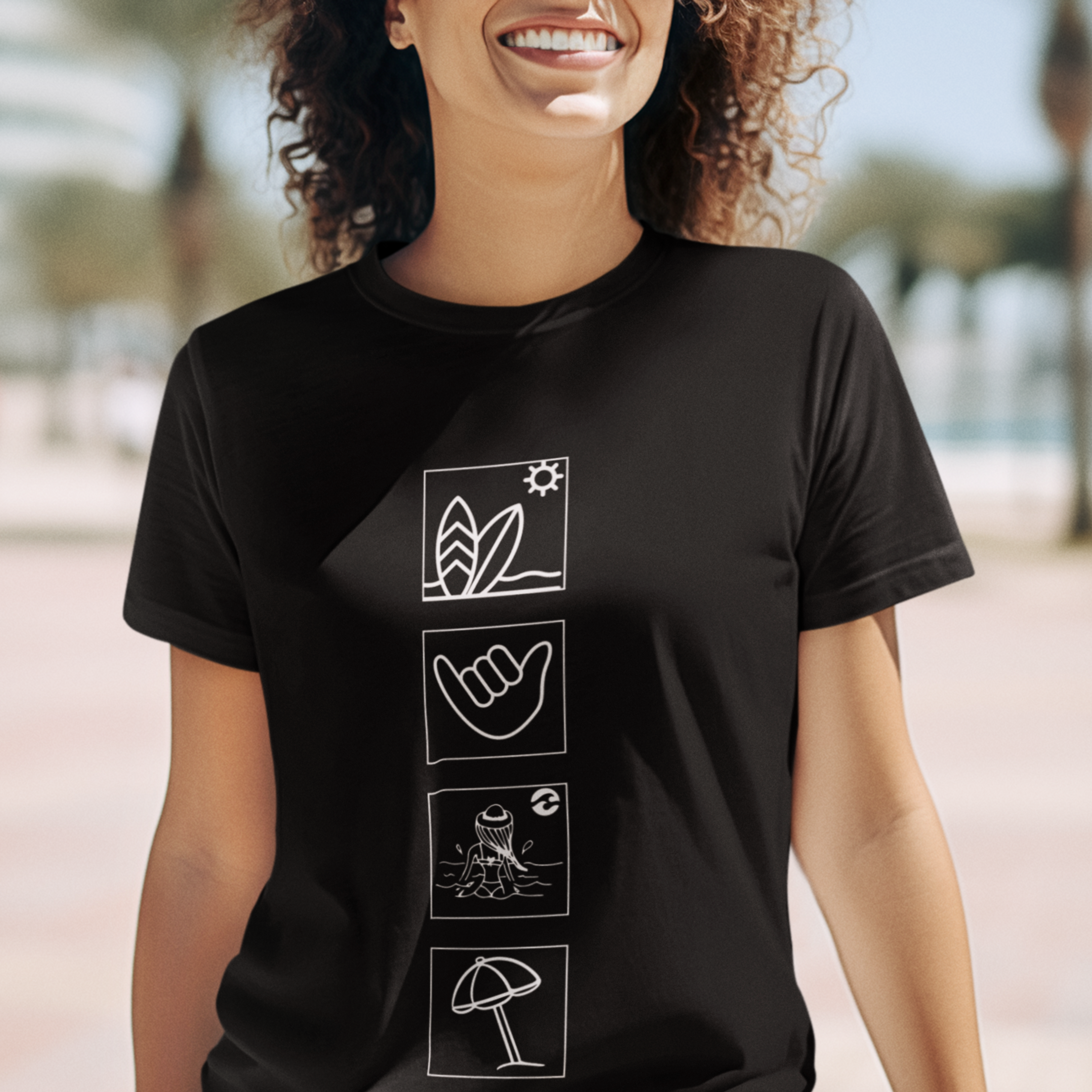 T-Shirt Mix Praia All Black