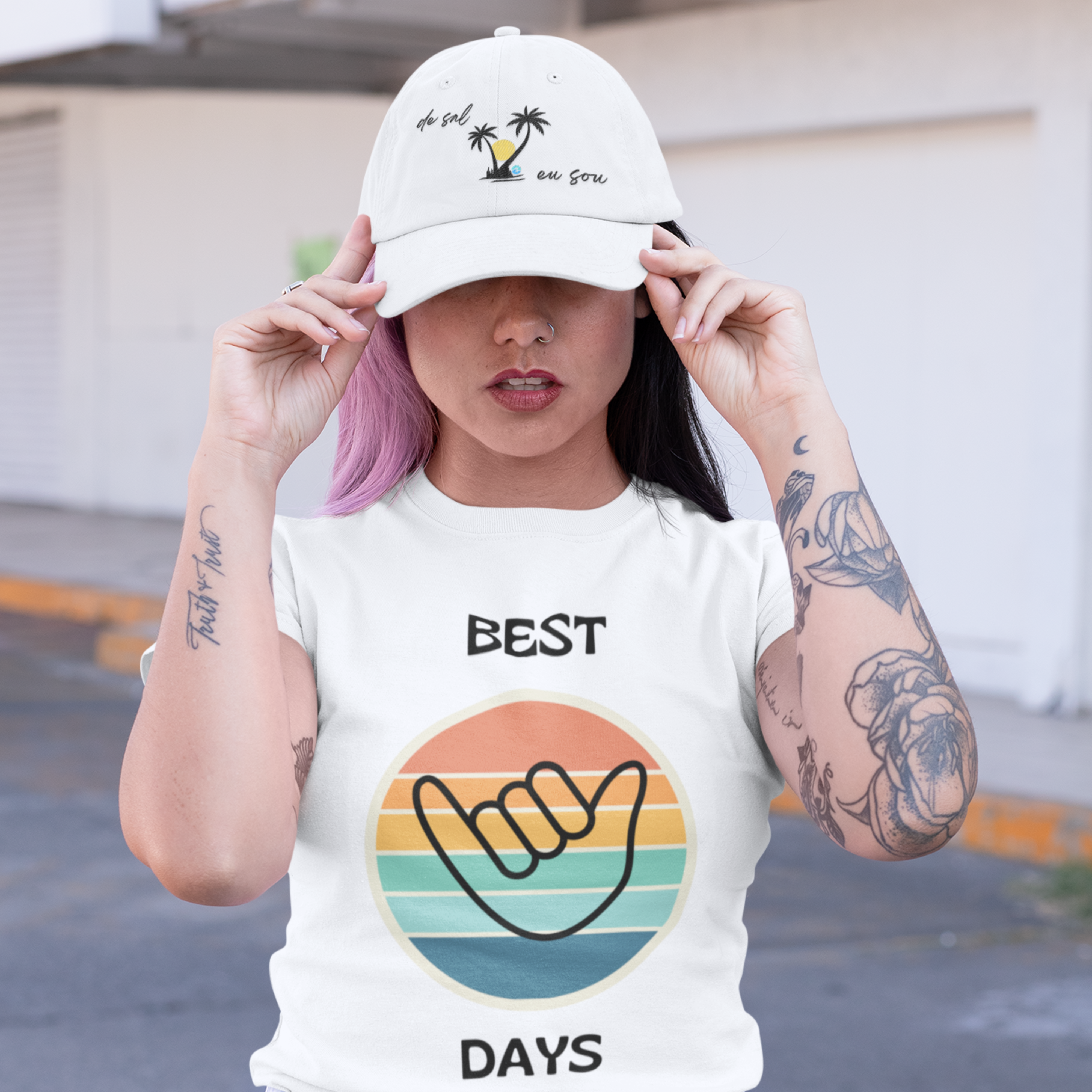 Boné De Sal Eu Sou Branco