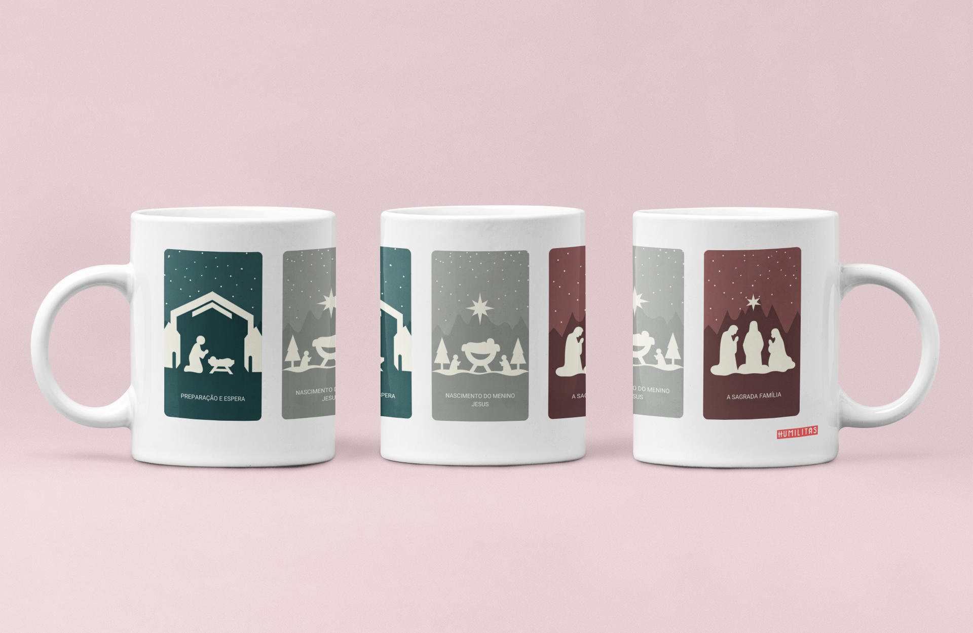 Caneca Humilitas Cloth: Tríduo Natalino | Coleção Fé em Estilo