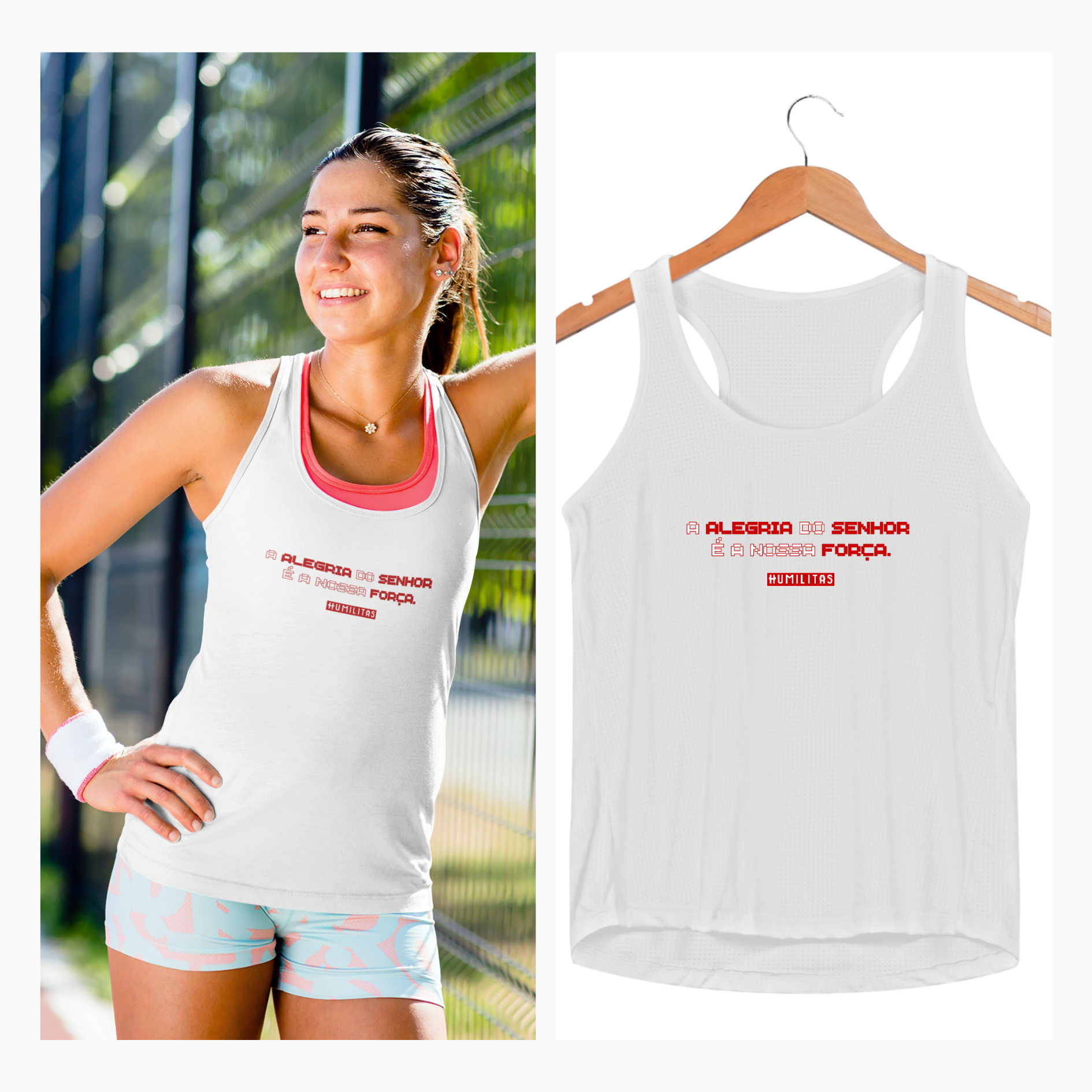 Regata Feminina Sport Dry UV HumilitasCloth: Firmeza na Rocha