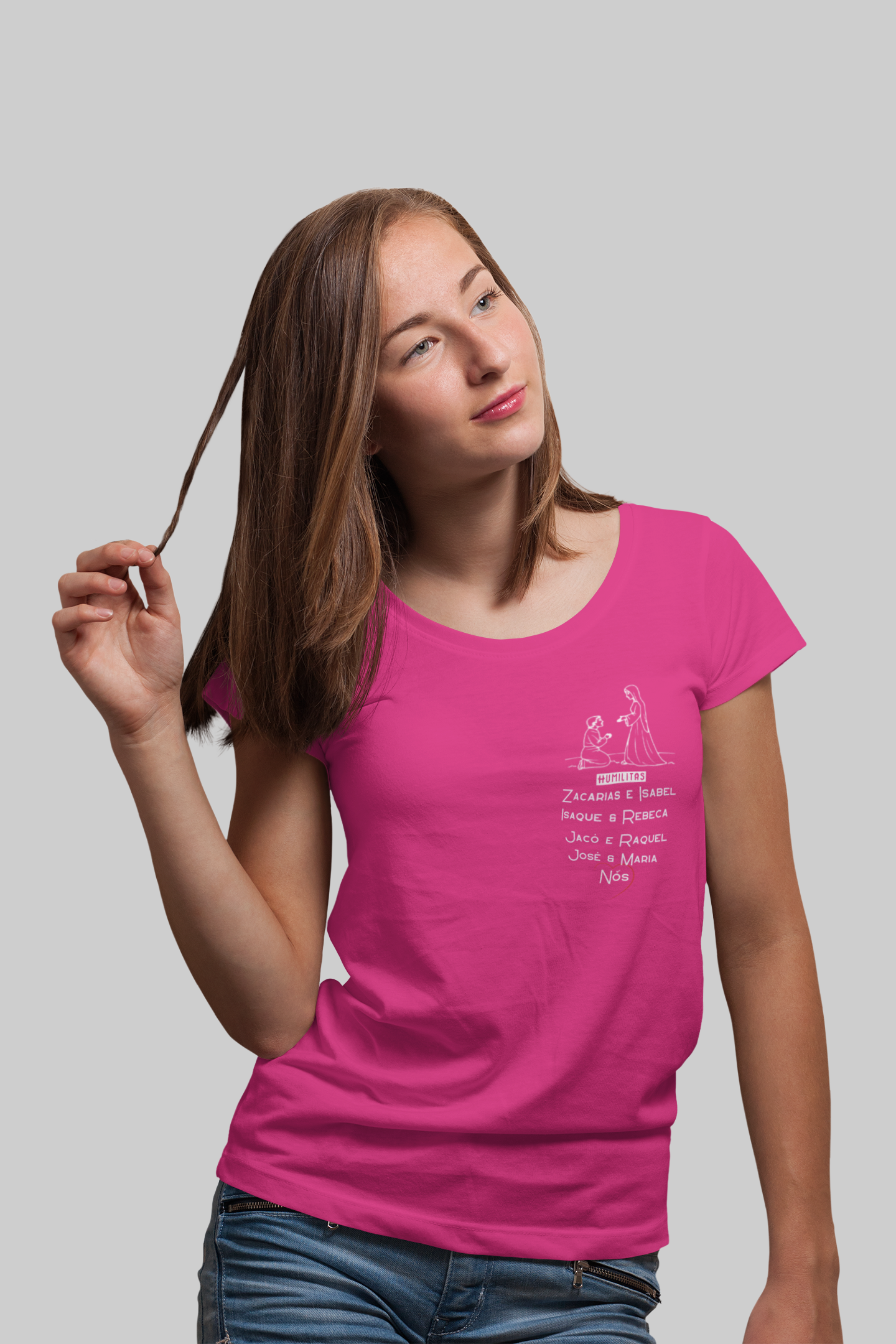 T-Shirt  Baby Long Humilitas Cloth:  Colossenses 3,14 l Laços de Fé  