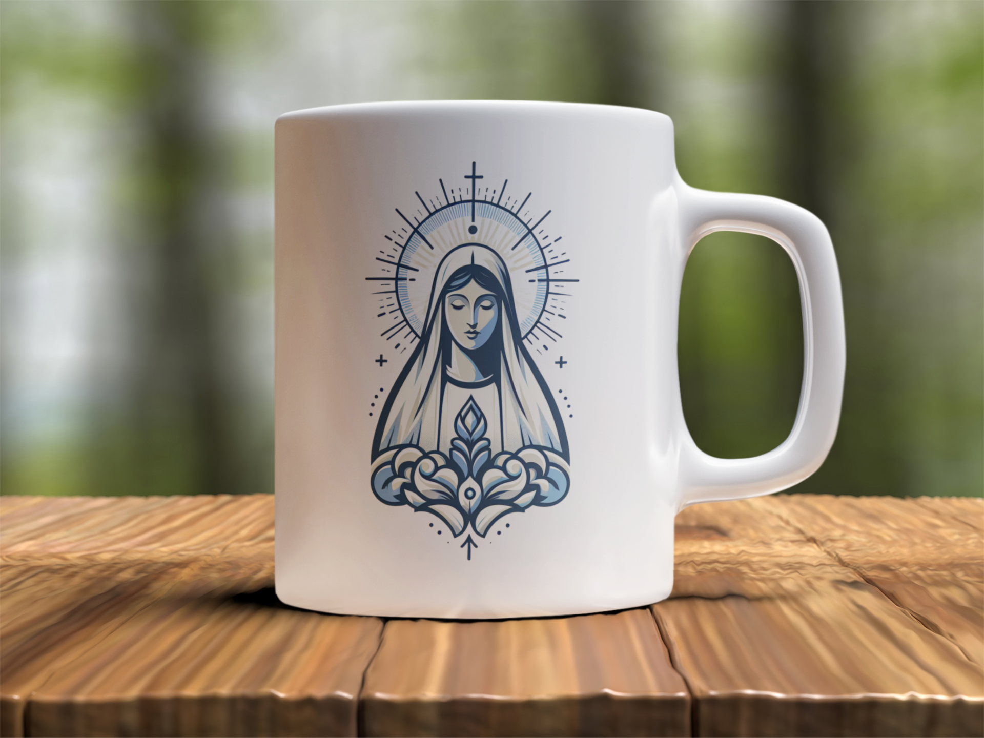 Caneca Humilitas Cloth: Nossa Senhora das Graças - Coleção Maria e sua Faces