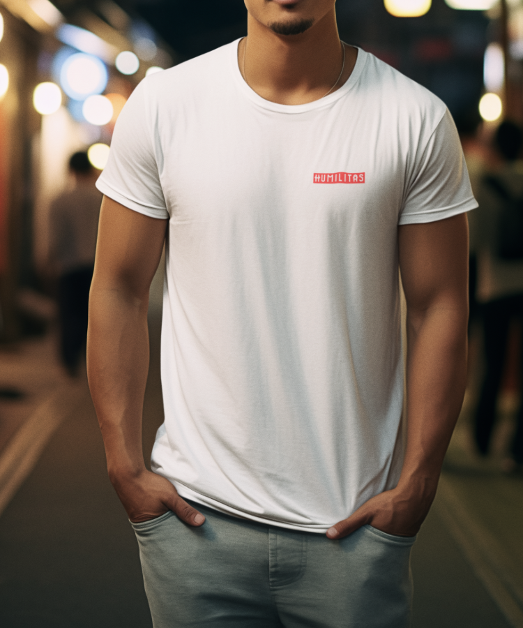 T-Shirt Prime Unissex: Coleção Humilitas Cloth Minimal (Modelo 2)