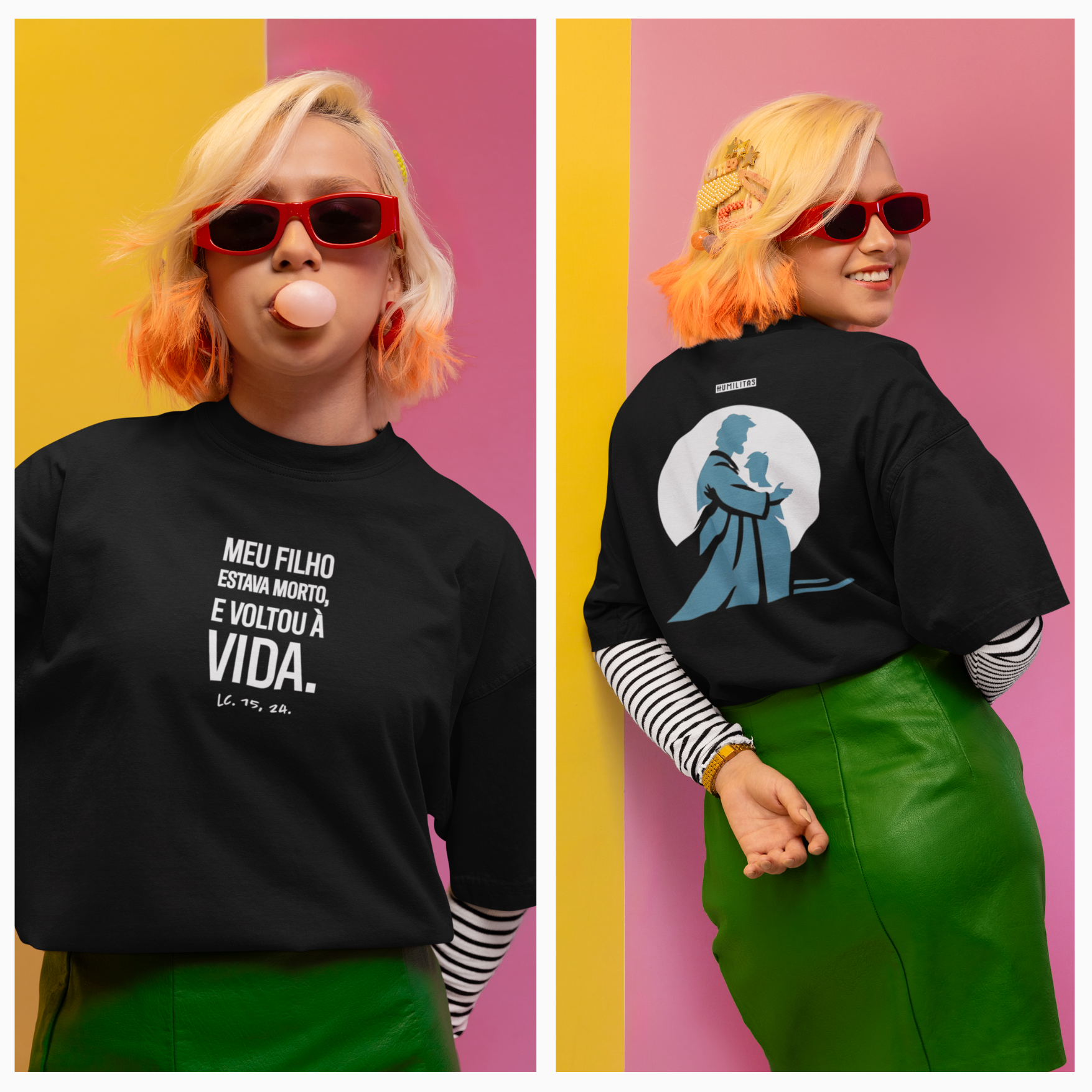 T-Shirt Oversize Humilitas Cloth: Filho Pródigo | Coleção Voz Divina