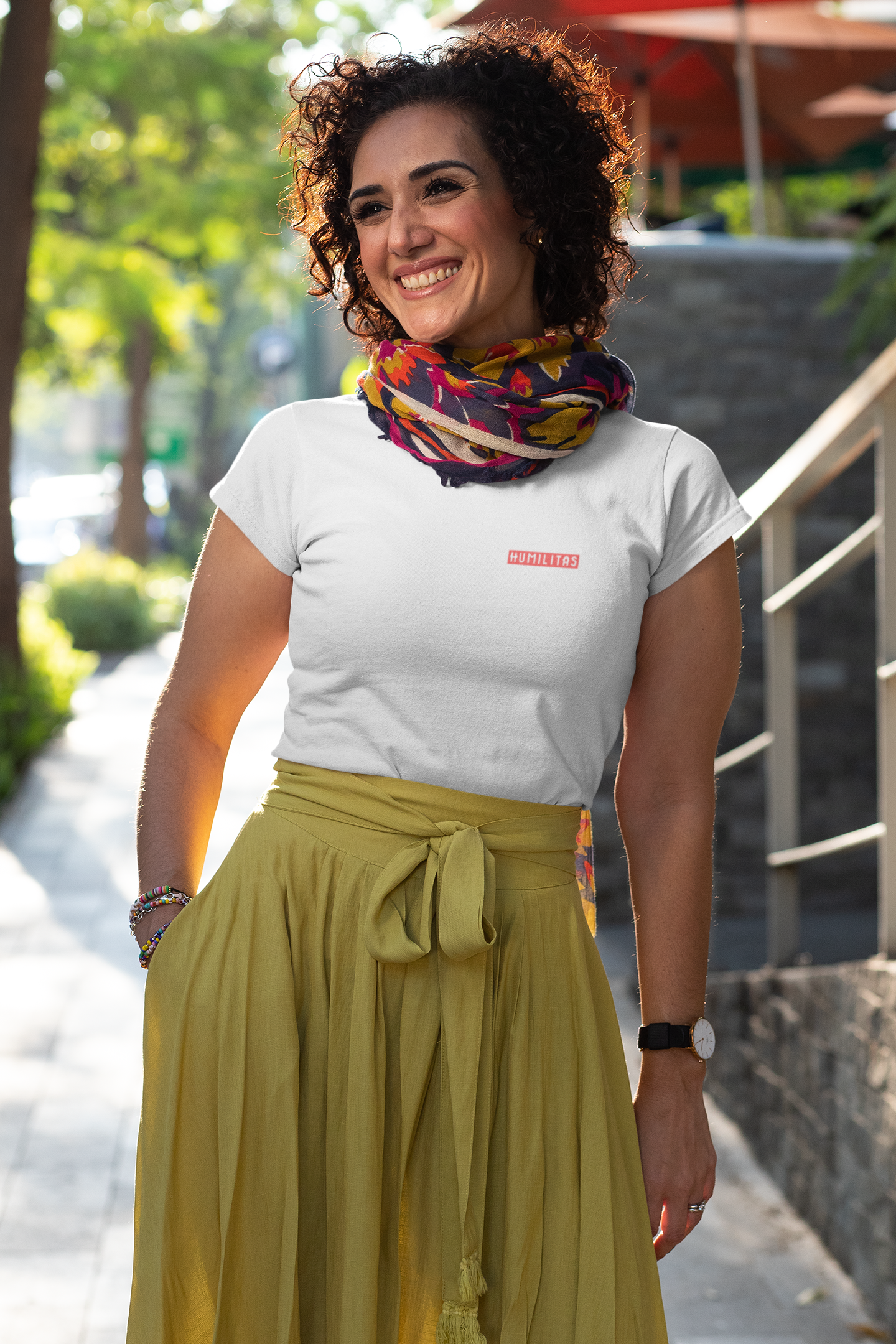 T-Shirt Pima Feminina Baby Long: Coleção Humilitas Cloth Minimal (Modelo 2)