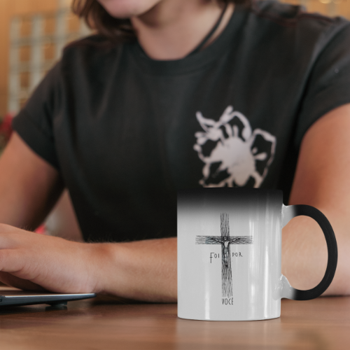 Caneca Mágica Humilitas Cloth: Foi por Você - Coleção Fé em Estilo