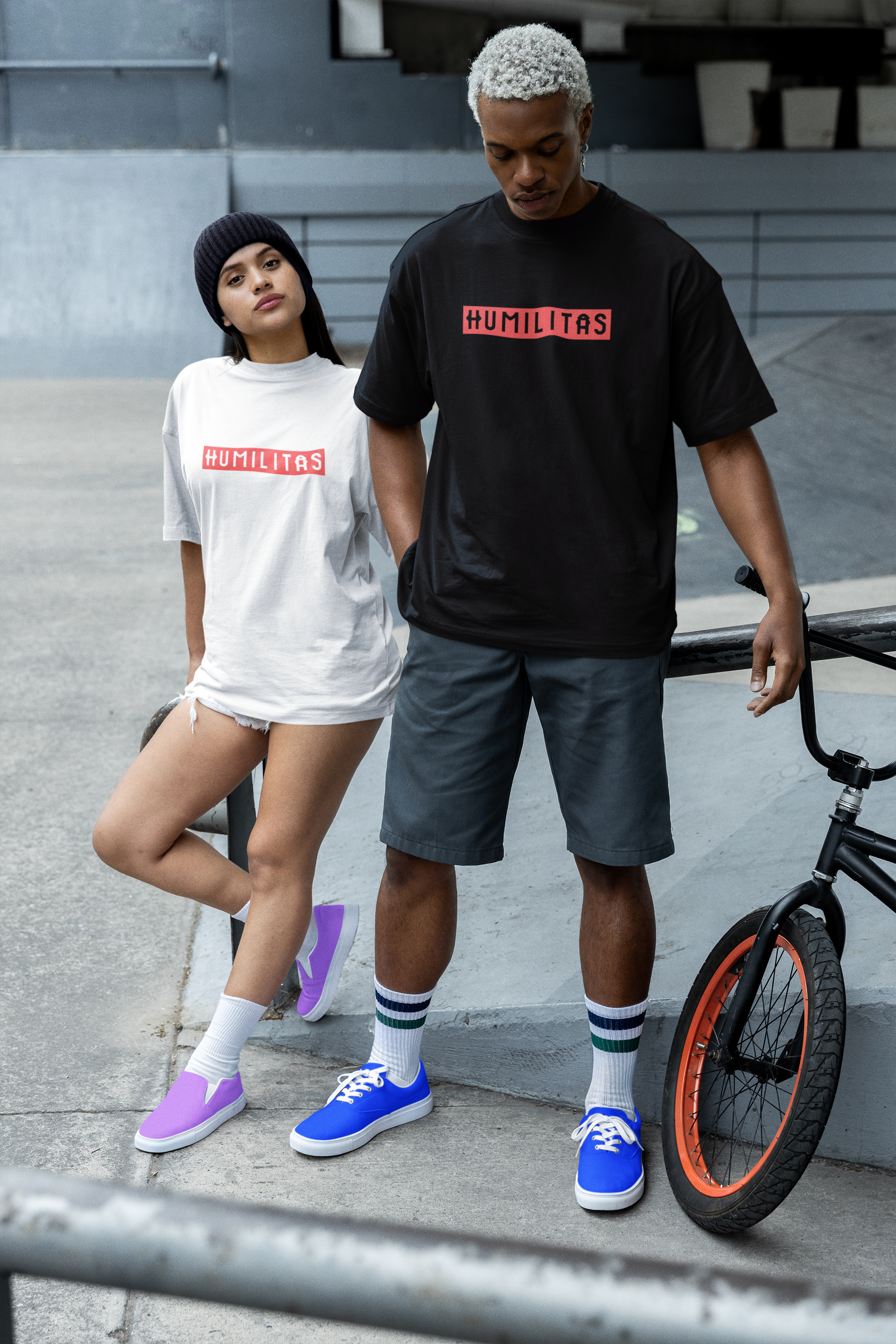 T-Shirt Oversize Unissex Humilitas Cloth Minimal