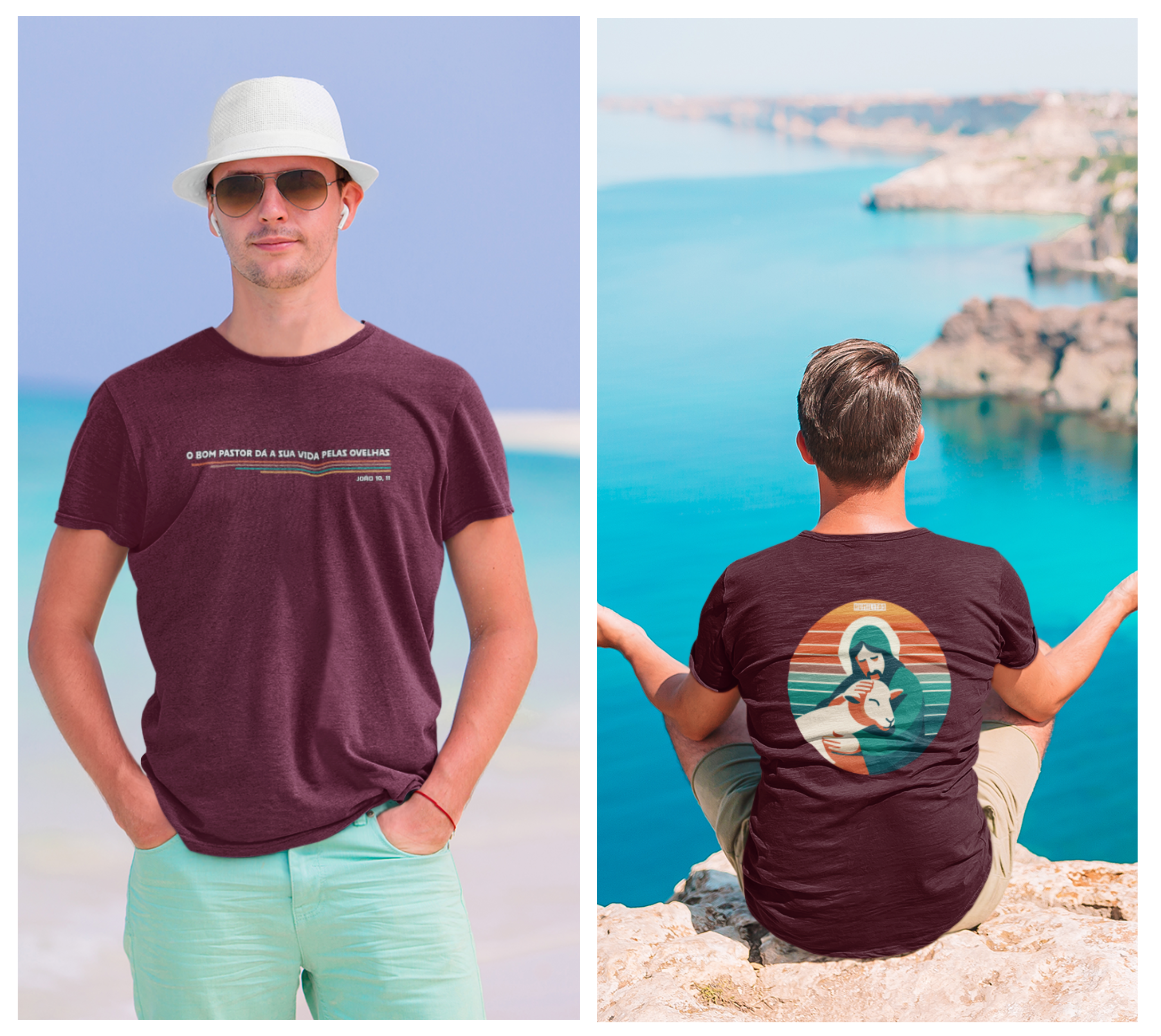 T-Shirt Unissex Humilitas Cloth: Coleção Voz Divina - O Bom Pastor