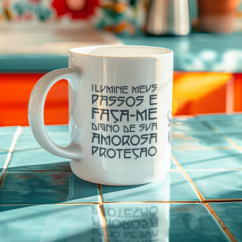 Caneca Humilitas Cloth: Nossa Senhora da Conceição - Coleção Maria e Suas Faces