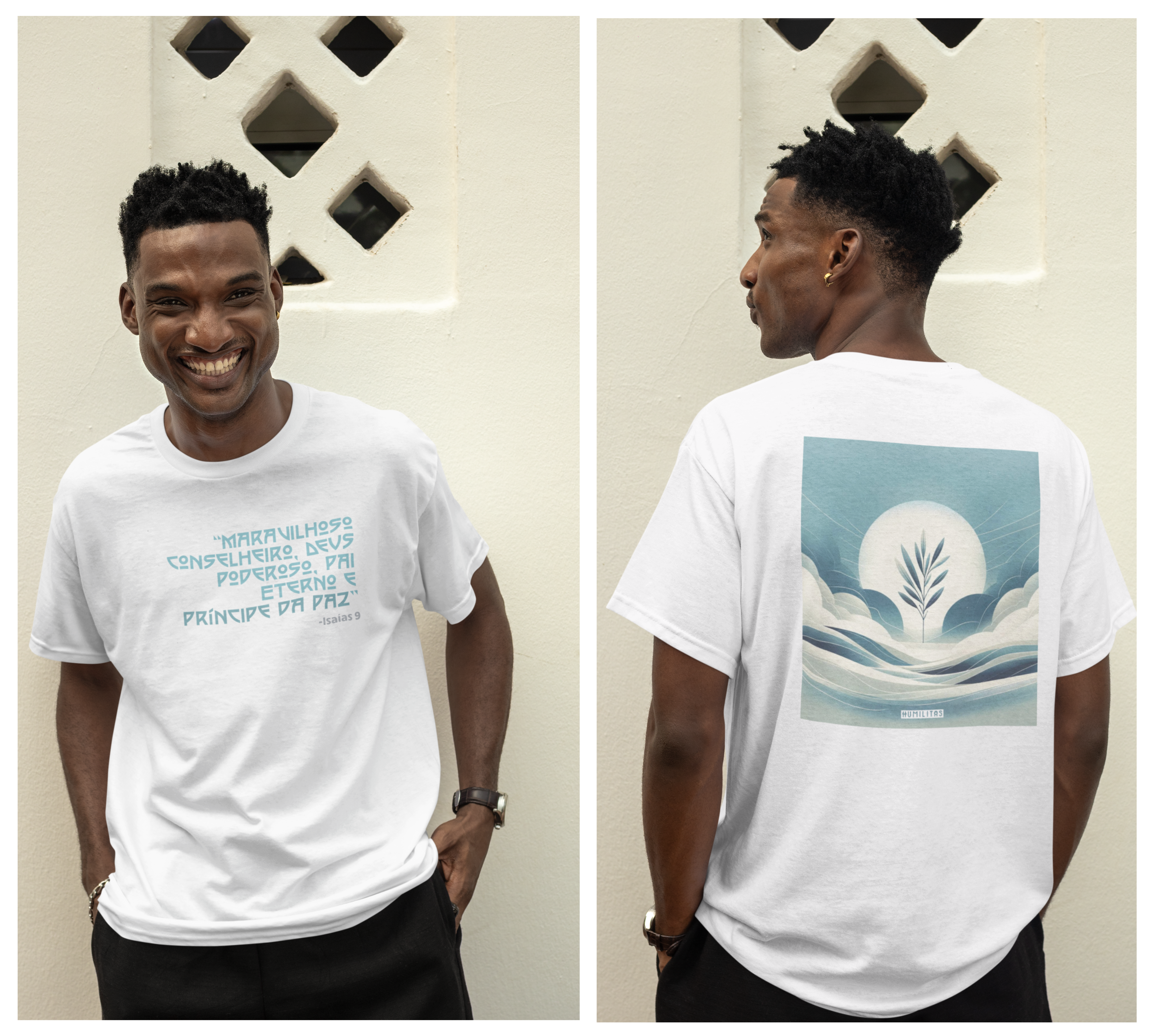 T-Shirt Unissex Humilitas Cloth: Coleção Voz Divina - Príncipe da Paz