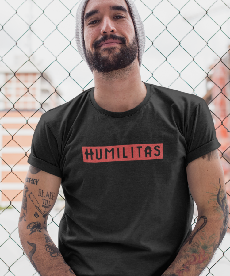 T-Shirt Prime Unissex: Coleção Humilitas Cloth Minimal (Modelo 1)