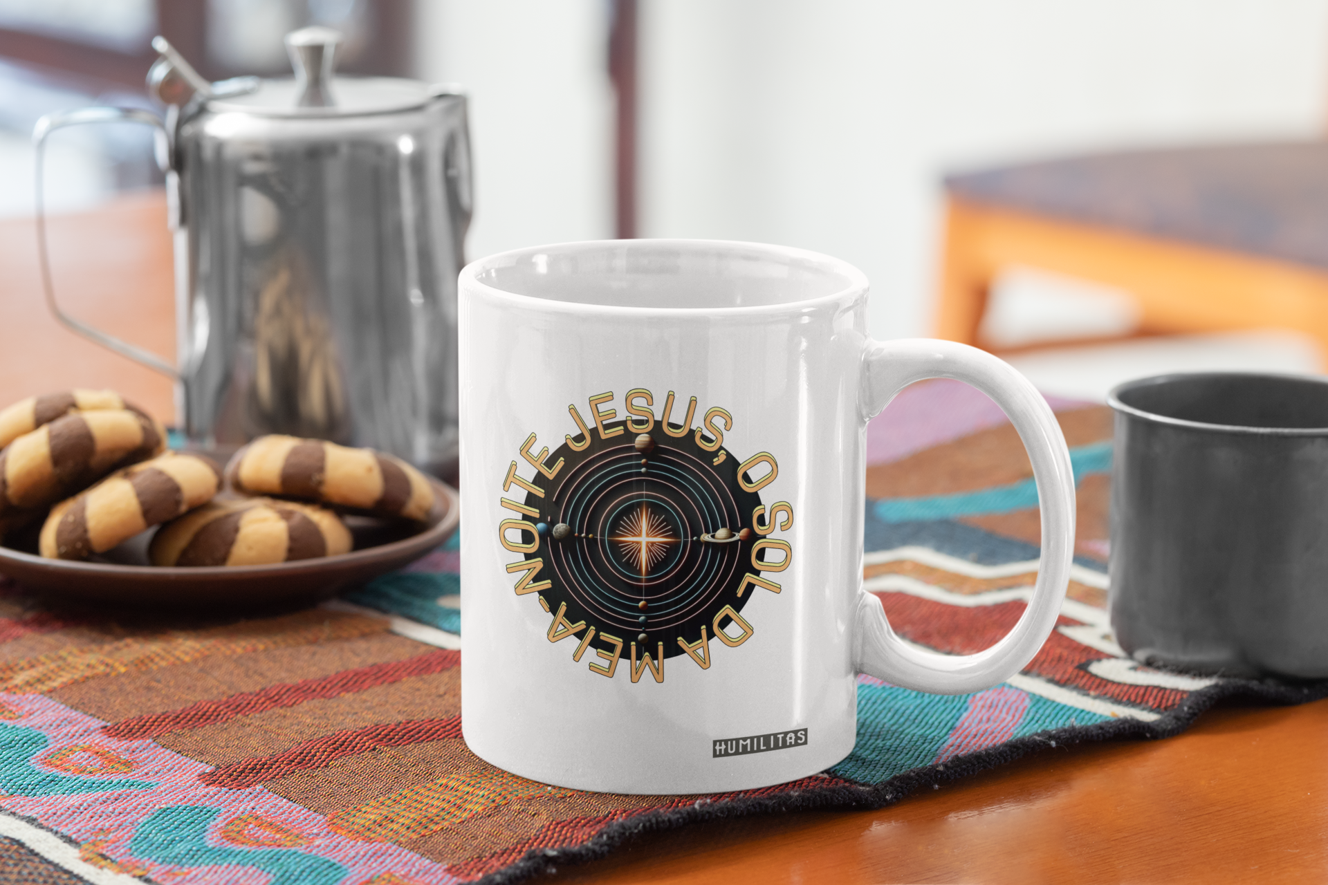  Caneca Humilitas Cloth: Jesus, o Sol da Meia-Noite - Coleção Fé em Estilo