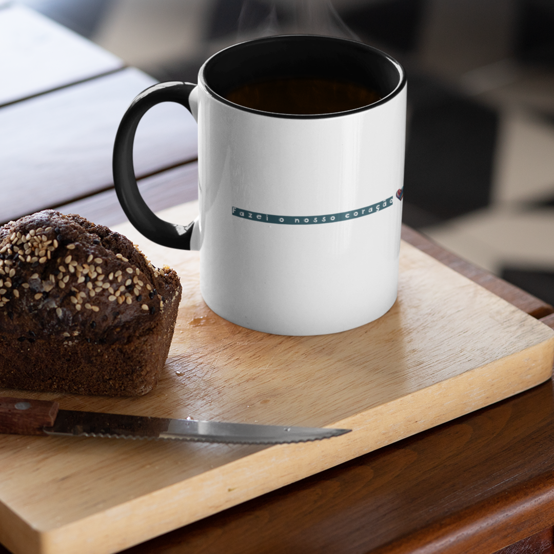 Caneca Mágica Humilitas Cloth: Fazei o nosso coração semelhante ao Vosso | Coleção Fé em Estilo