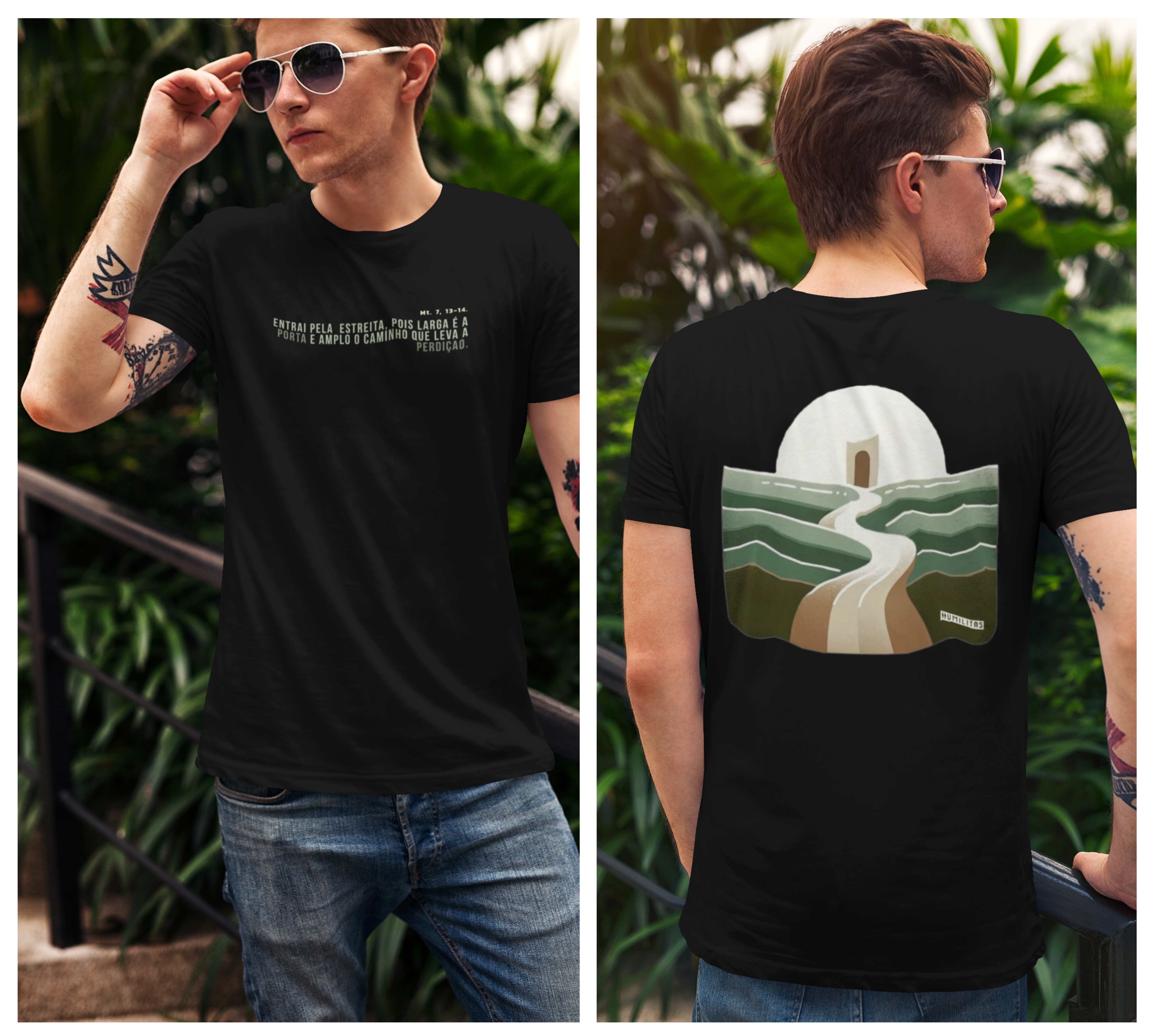 T-Shirt Unissex Humilitas Cloth: Coleção Voz Divina - Porta Estreita