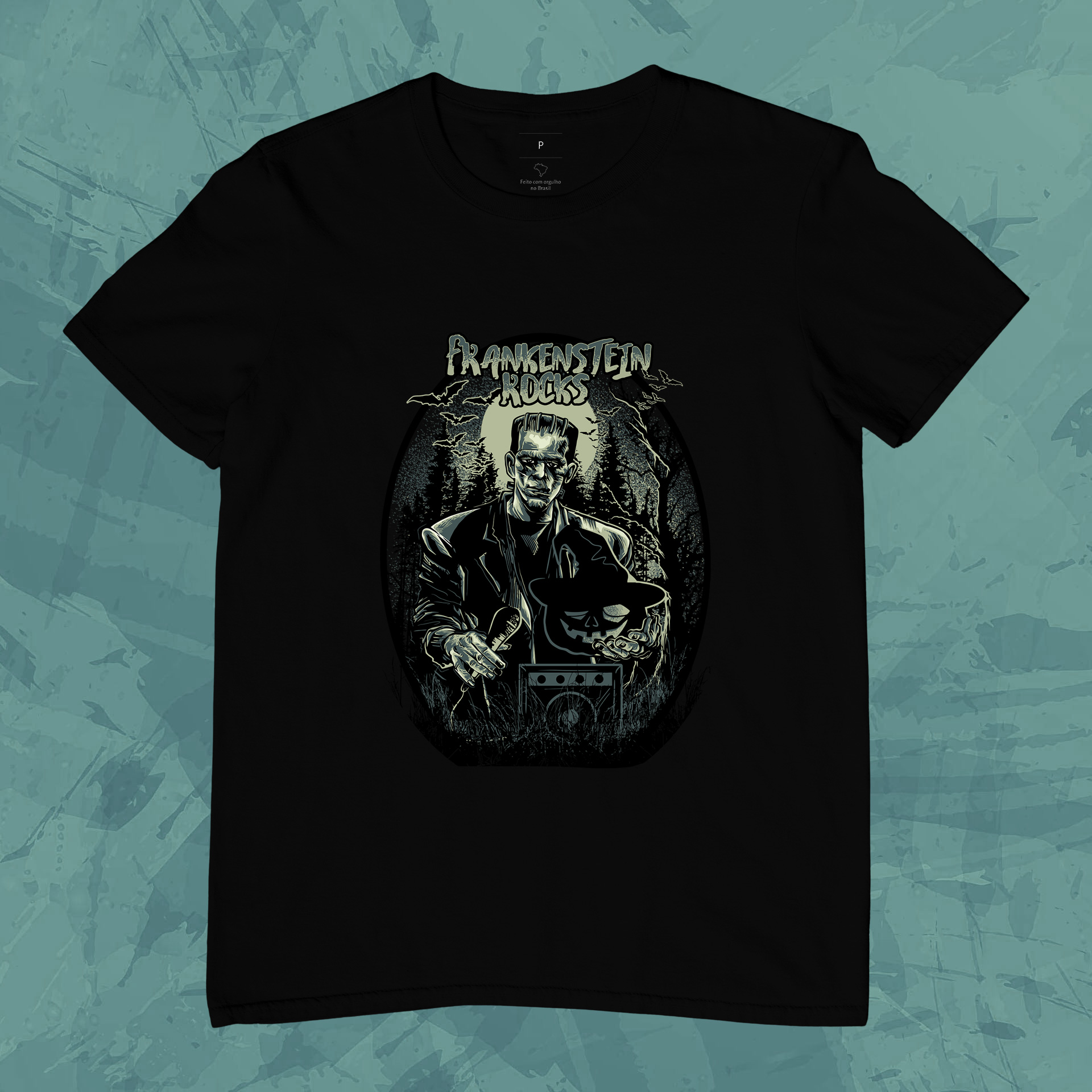 Camiseta Unissex - Frankenstein Rock