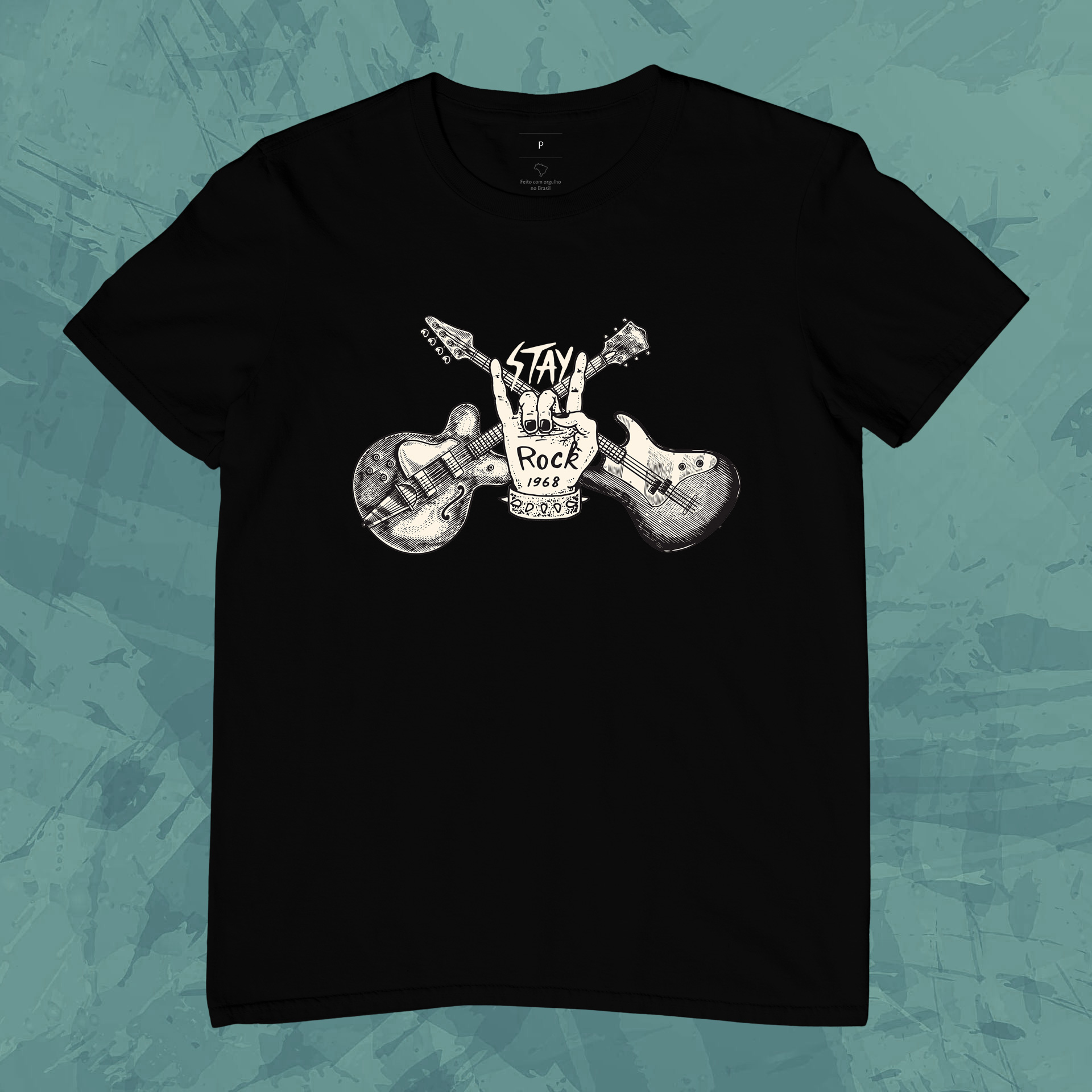 Camiseta Rock Guitar