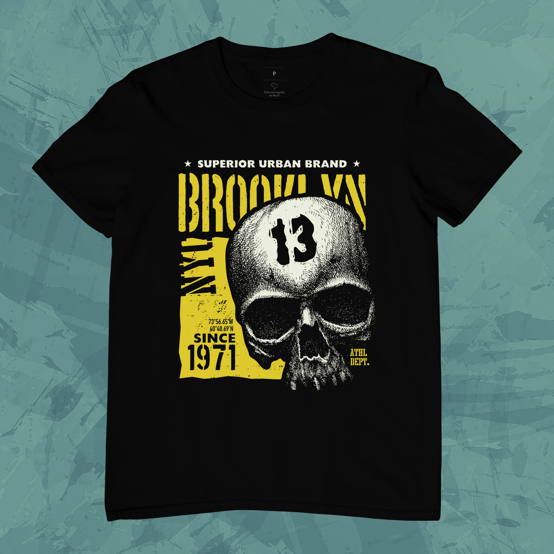 Camiseta Unissex - Brooklyn Skull