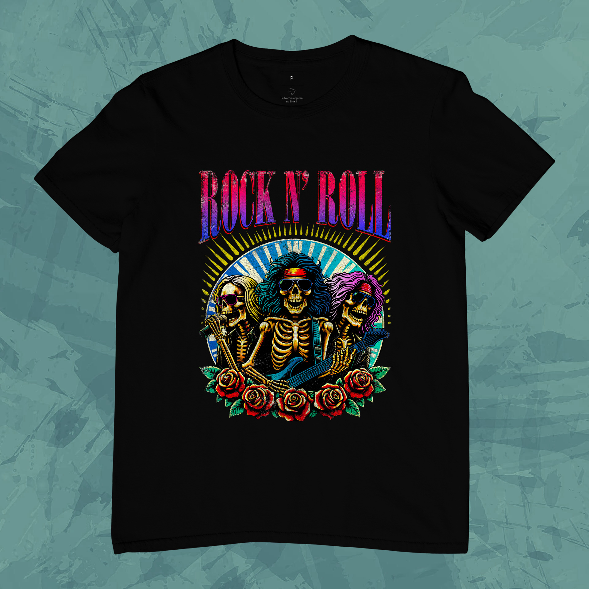 Rock and Roll Roses Skulls