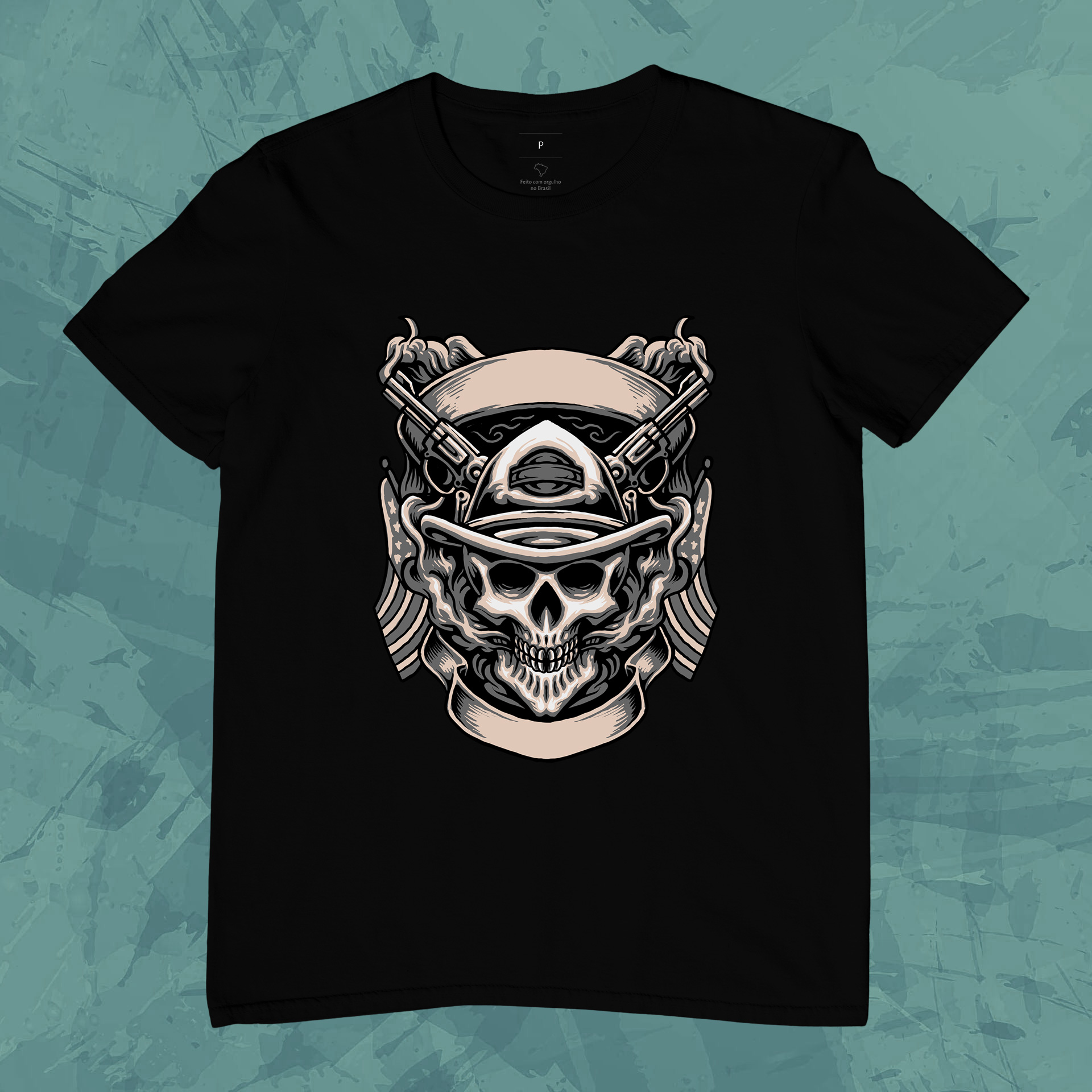 Camiseta Unissex - Western Skull