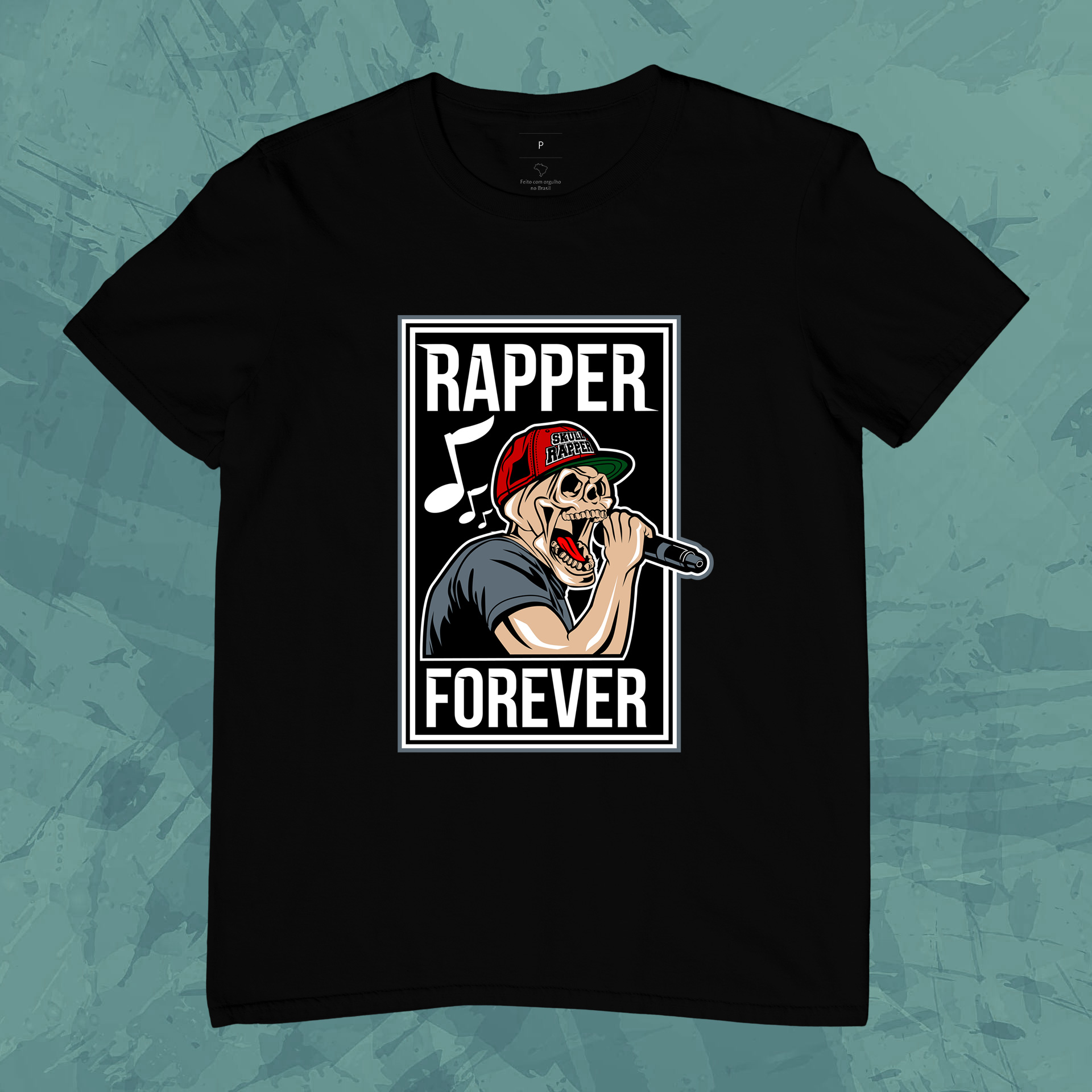 Camiseta Unissex - Rap pra sempre