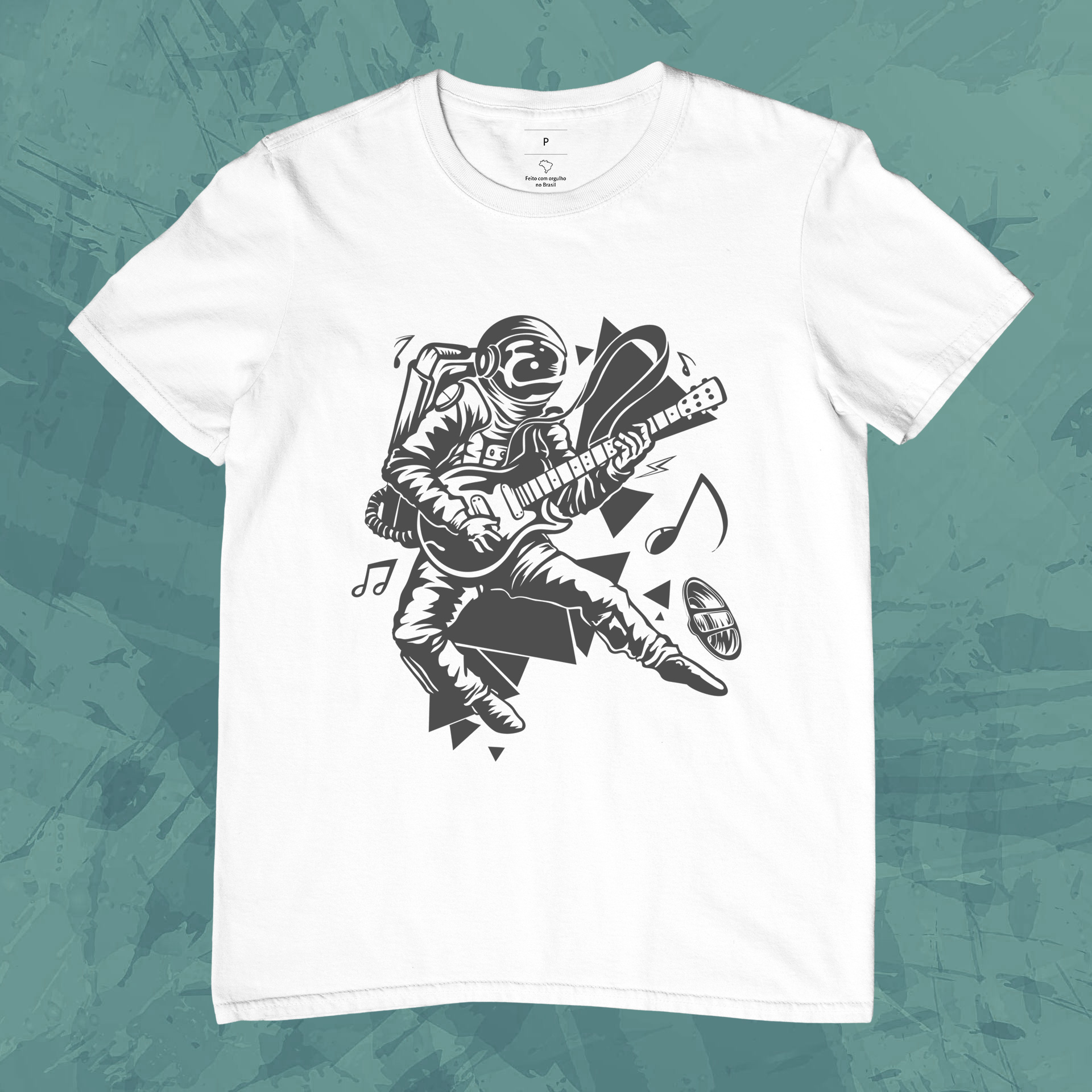 Camiseta Unissex - Astronauta Rock Star