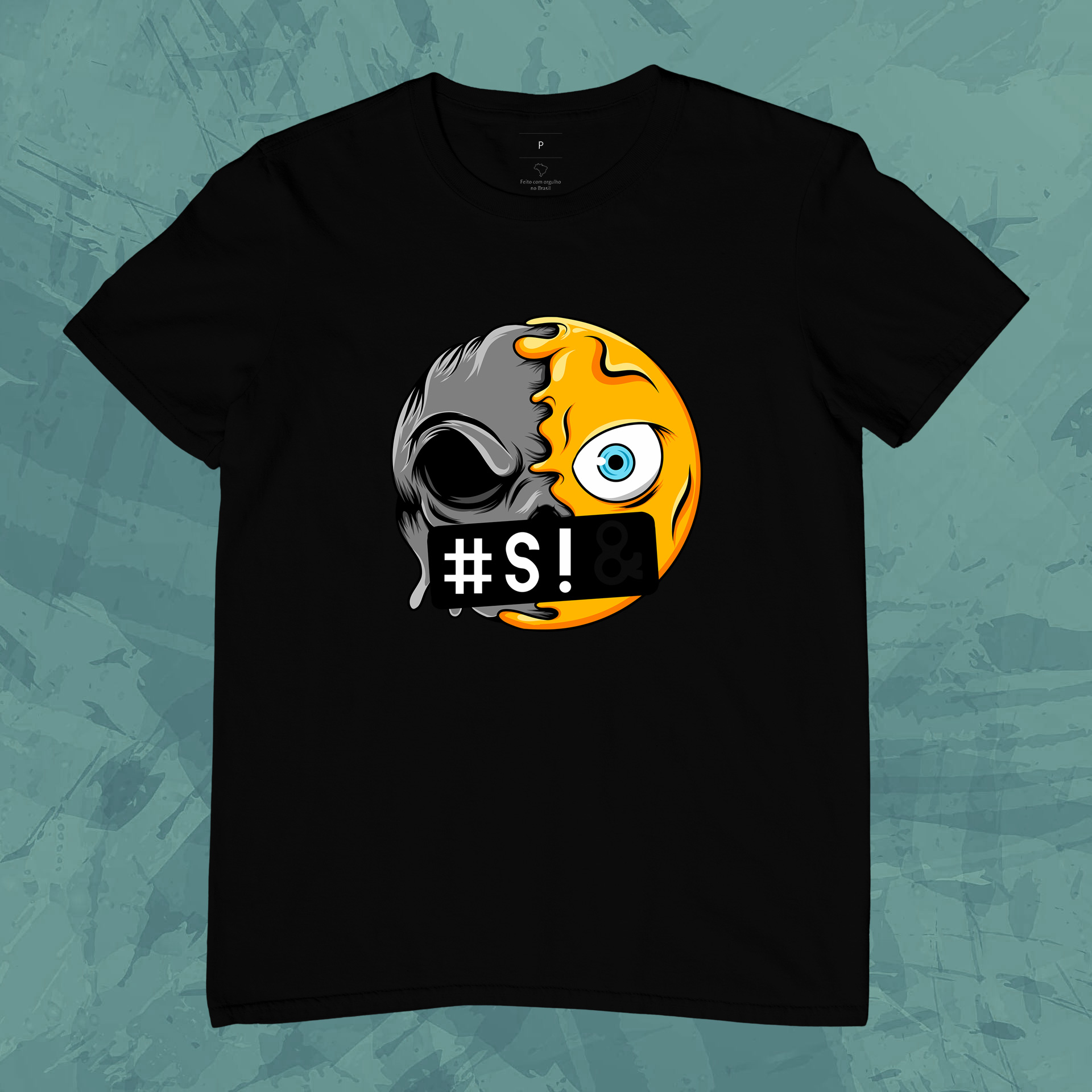 Camiseta Unissex - Emoji Boca Suja