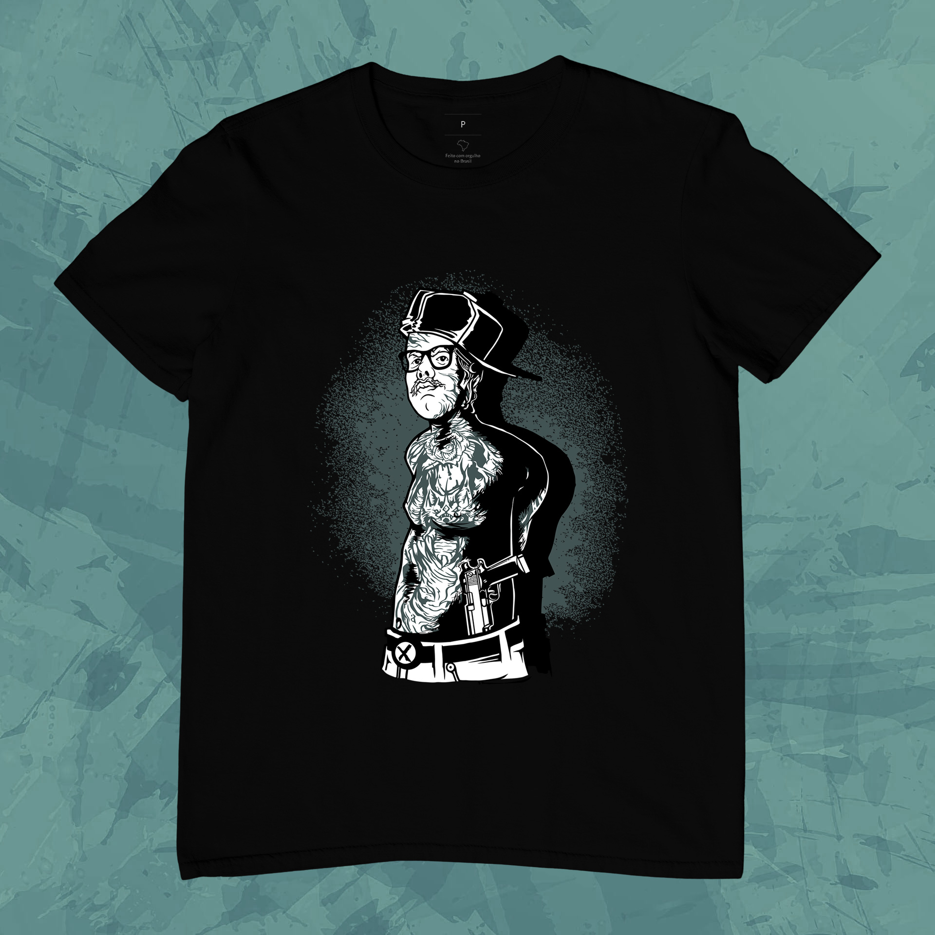 Camiseta Unissex - Homem de boné