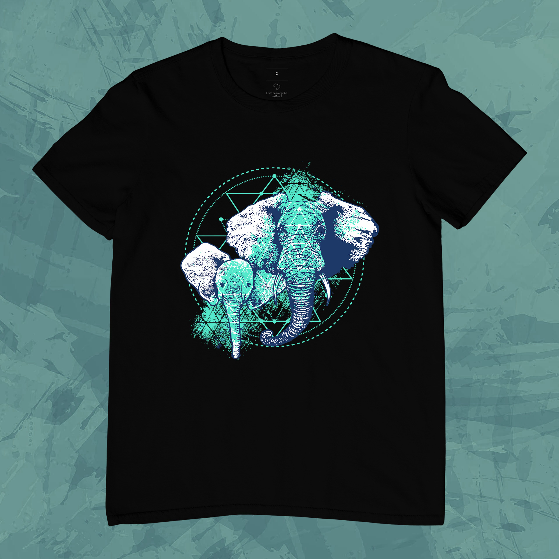 Camiseta Unissex - Blue Elephant