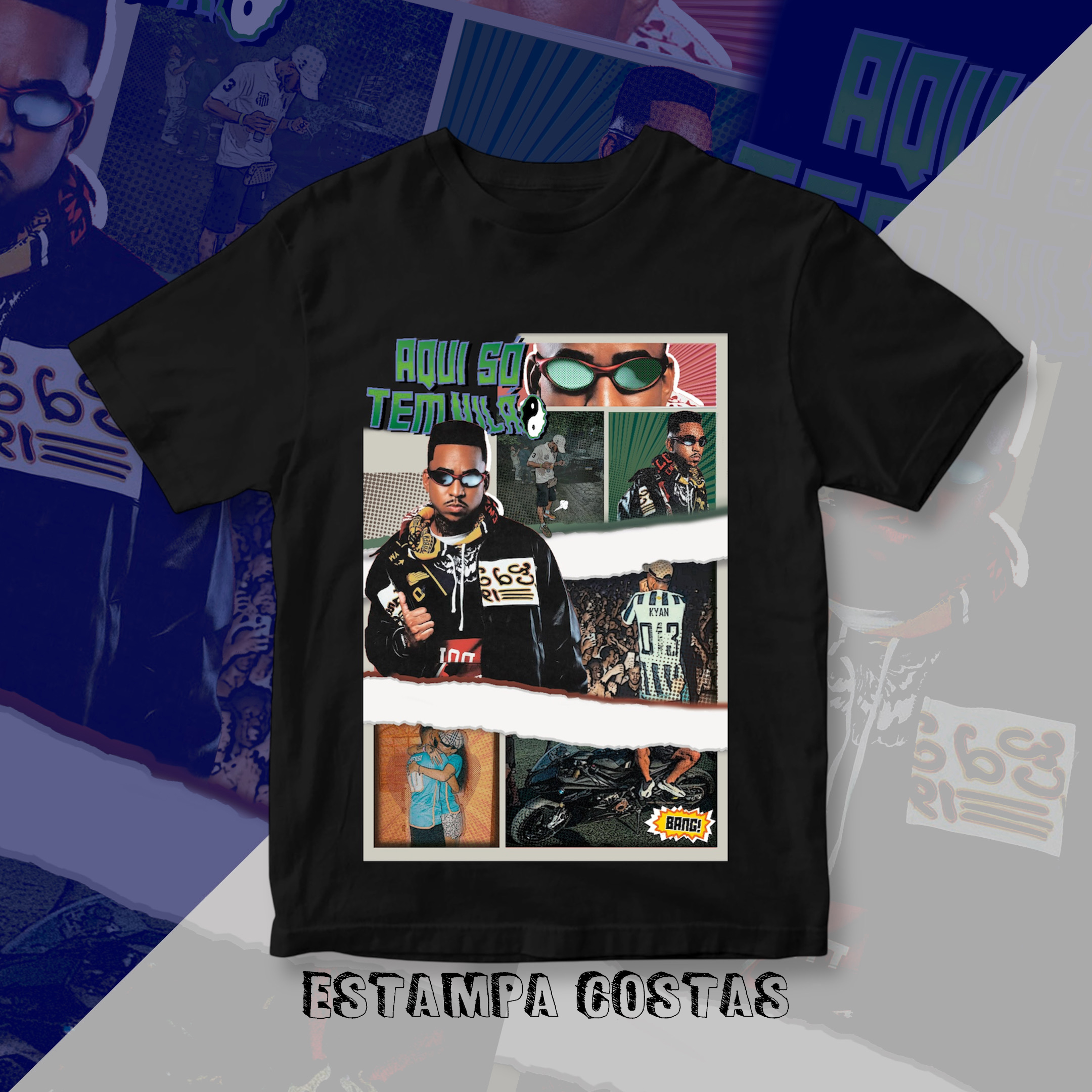 Camiseta Kyan Aqui Só Tem Vilão