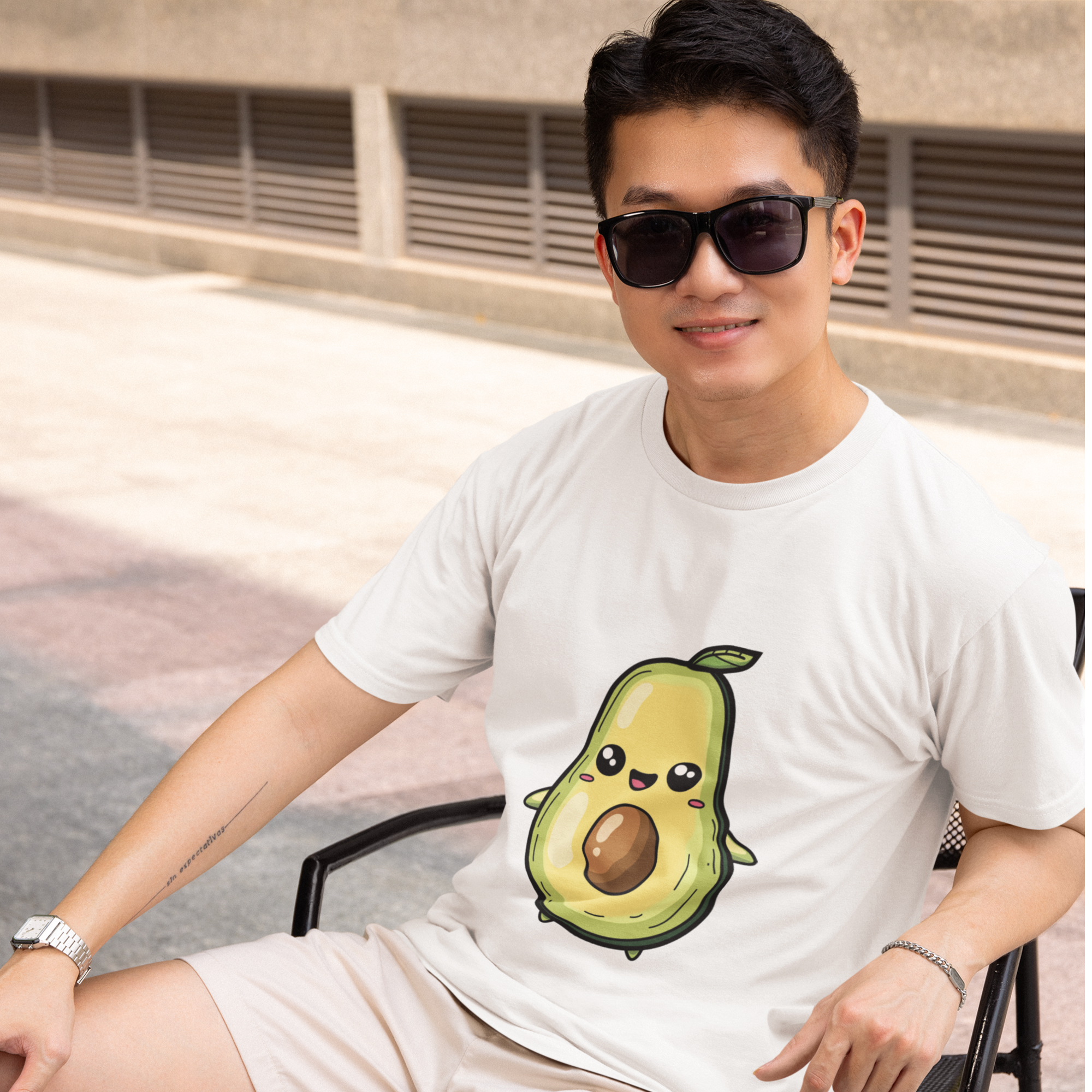 Camiseta Unissex Abacate Chibi