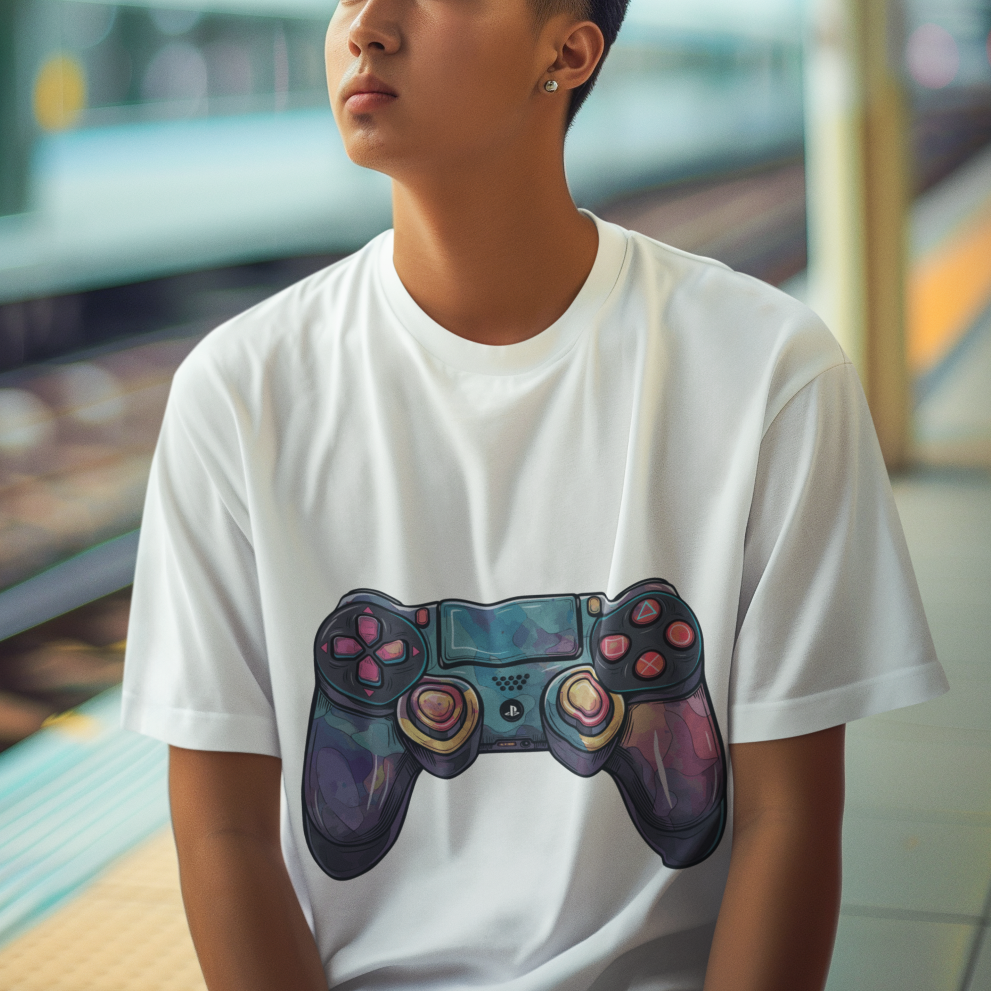 Camiseta Unissex Controle Playstation