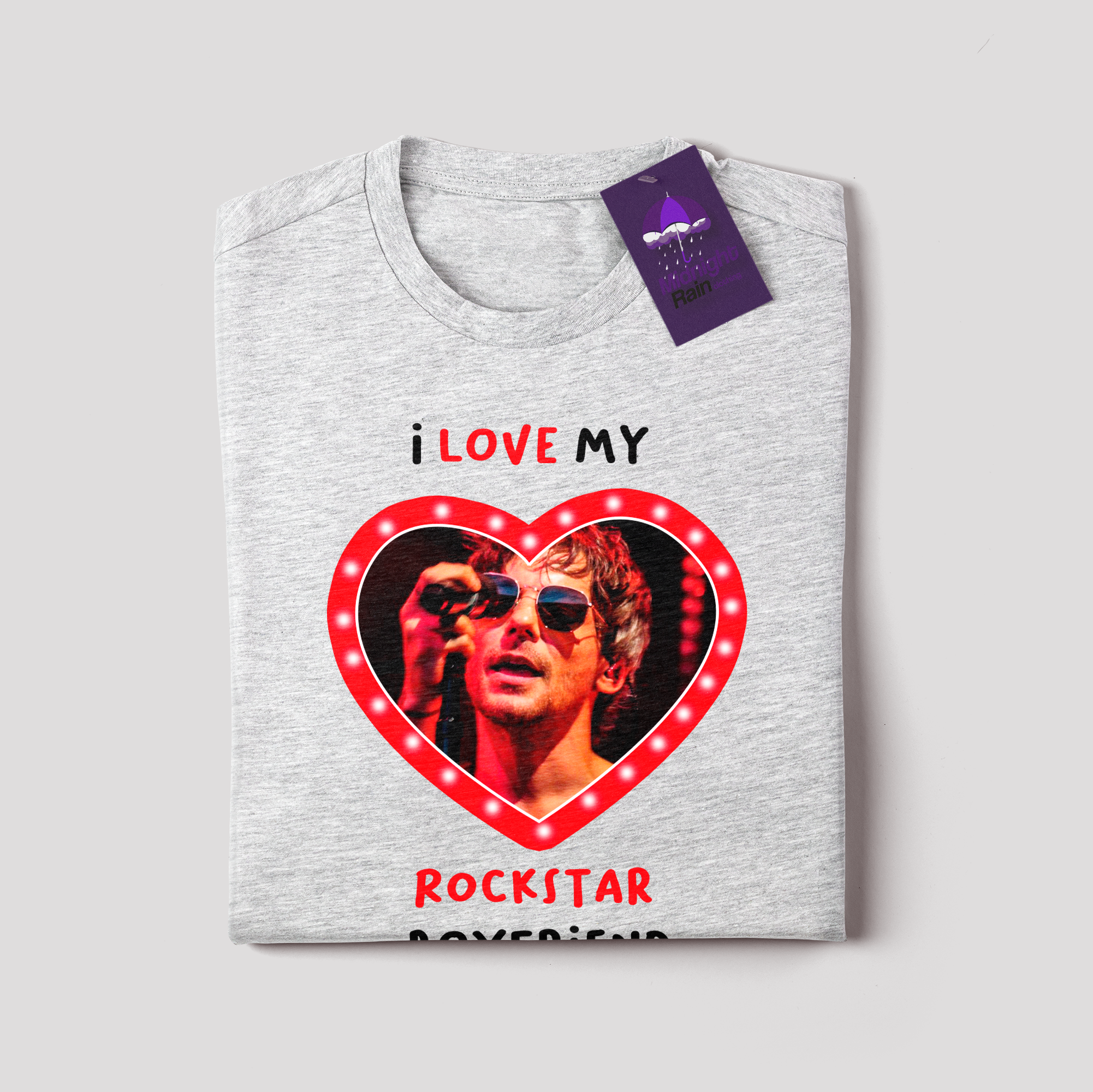Camiseta - I Love My Rockstar Boyfriend (Louis Tomlinson)