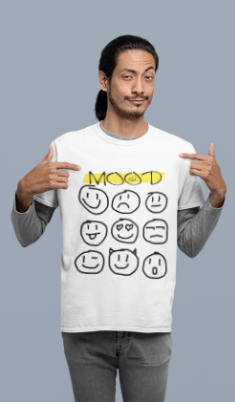 T-SHIRT MOOD SMILEY