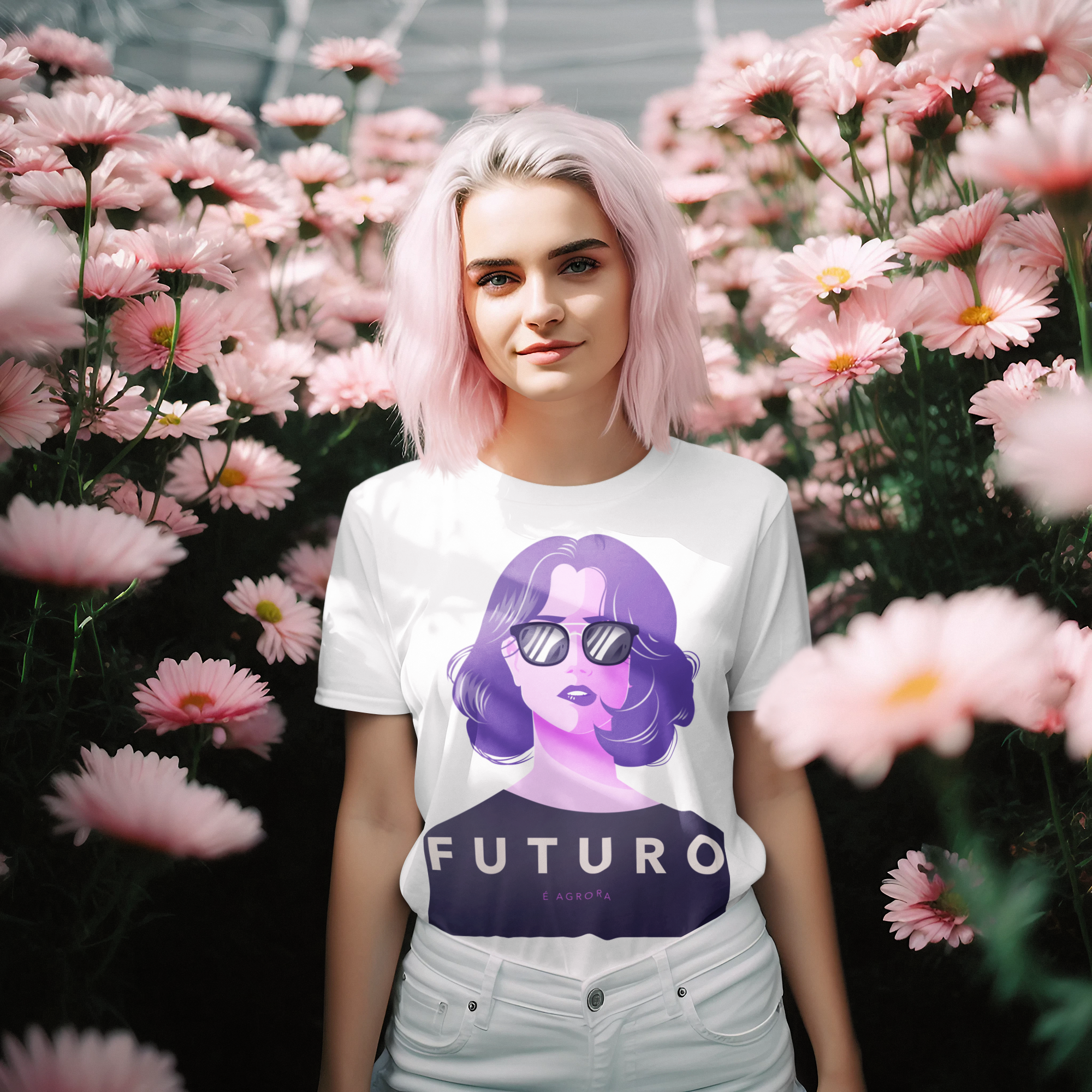 Camiseta Baby Long Prime Futuro é agora