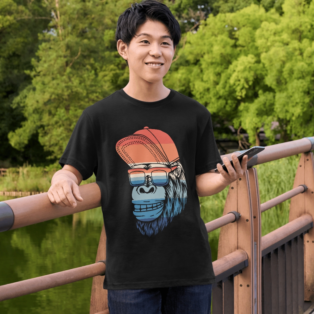 Camiseta Black. Gorila Style