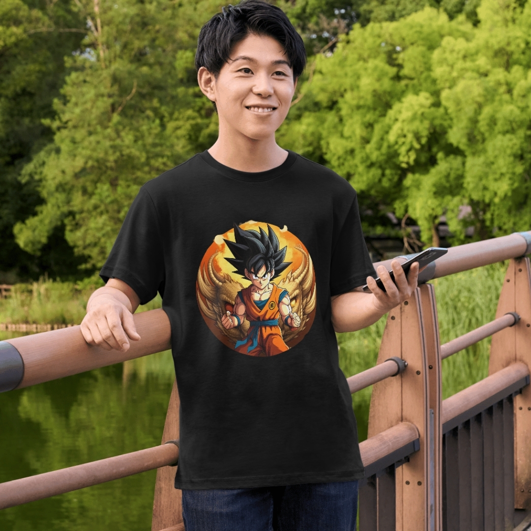 Camiseta Black. Goku Power