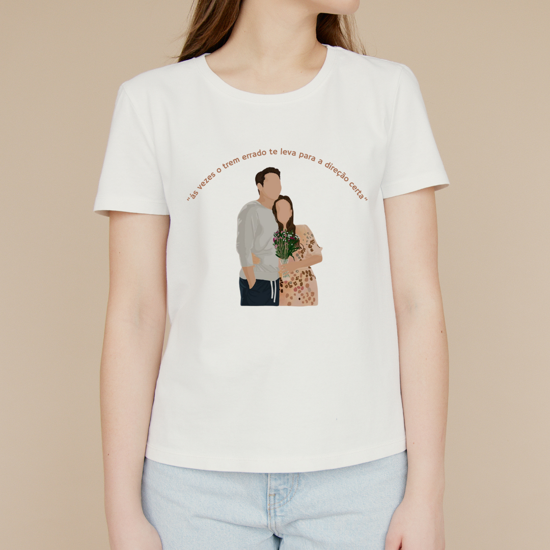 CAMISETA POUSANDO NO AMOR FRASE 2