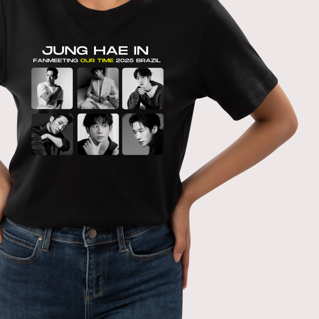 CAMISETA JUNG HAEIN FANMEETING PRETA