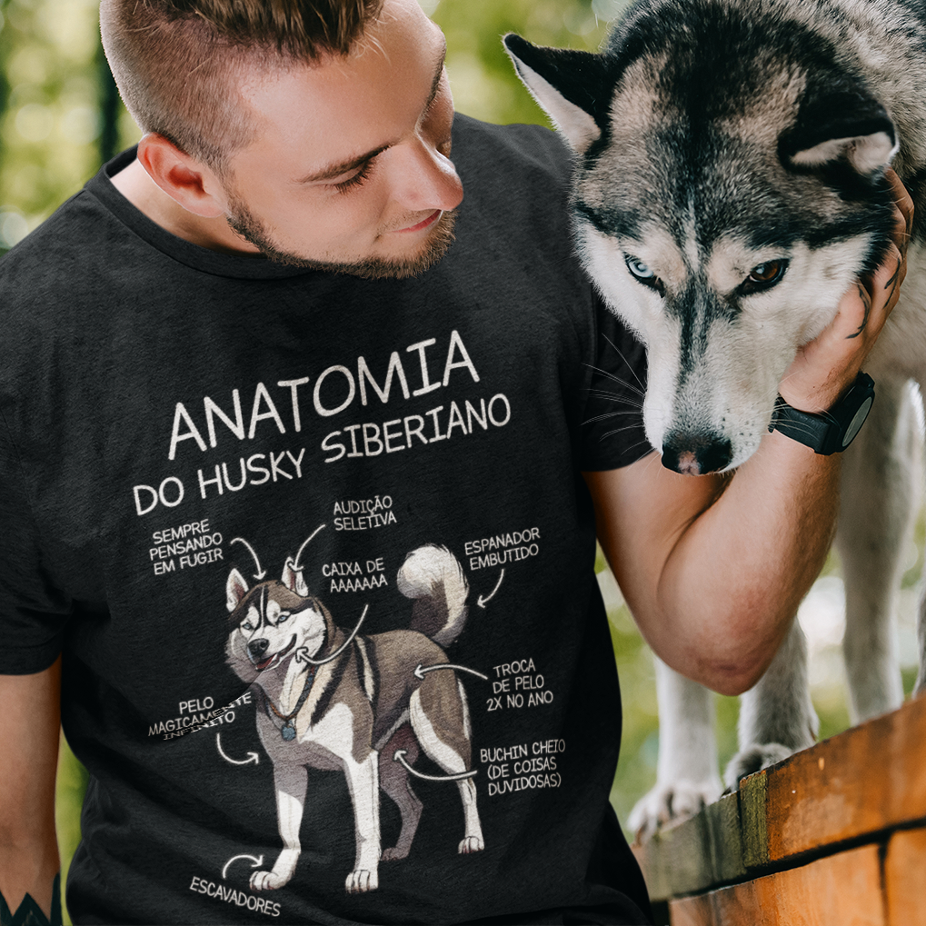 Camiseta - Anatomia do Husky