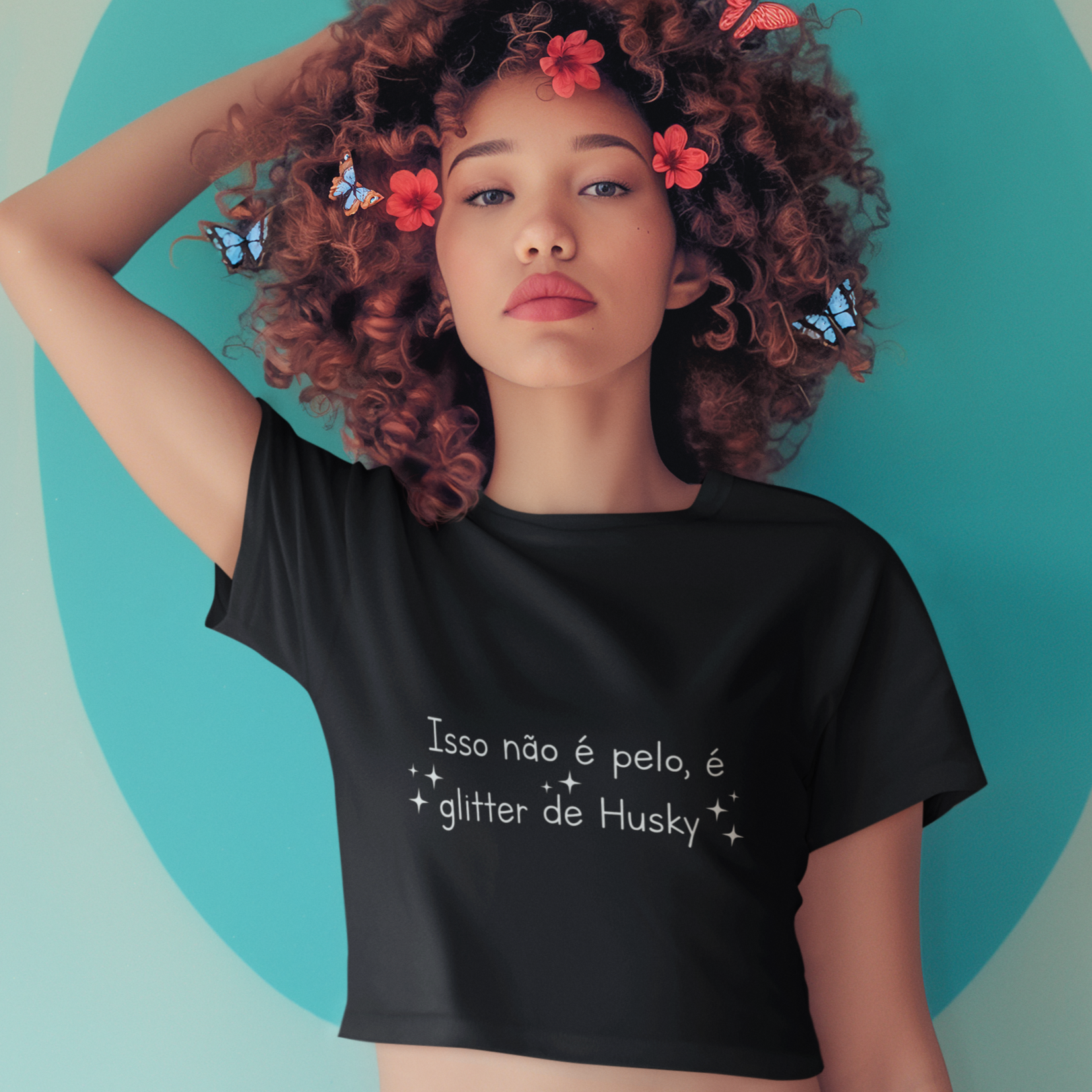 Cropped - Glitter de Husky