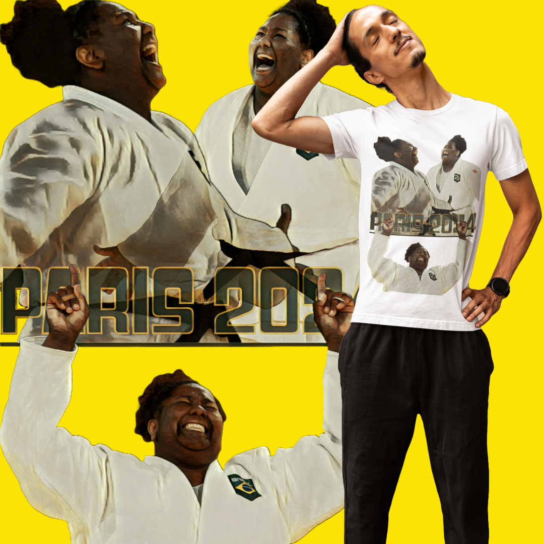 Camiseta - Bia Souza Ouro No Judô Em Paris