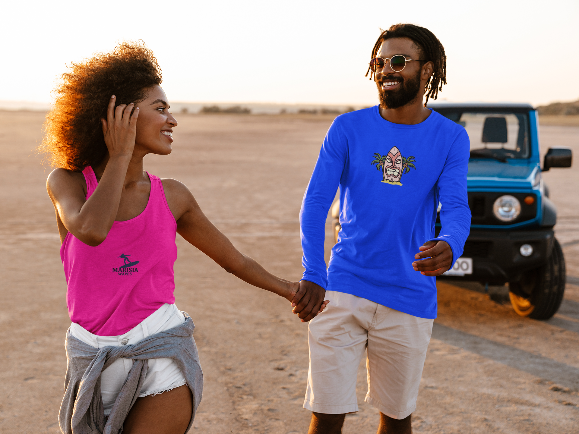 Marisia Waves Original - Camisa Manga Longa Sport Dry, Uv-Unissex