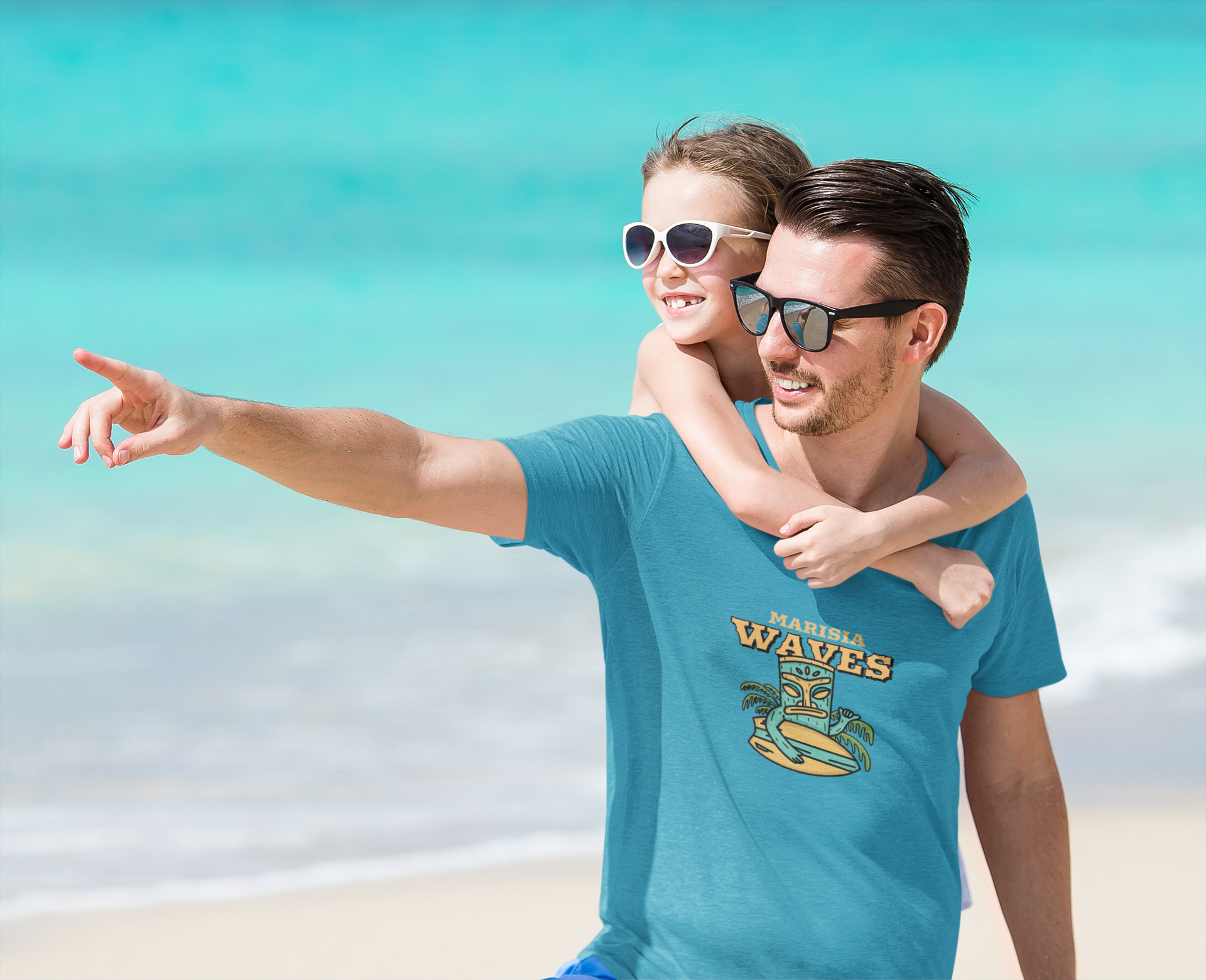 Marisia Waves Original - T-Shirt Estonada Unissex