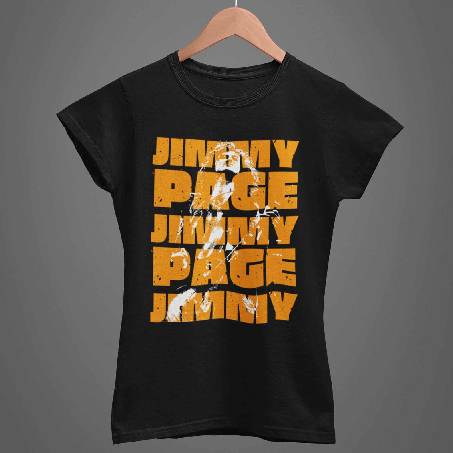 Camiseta Baby Long Jimmy Page - Deuses da Guitarra