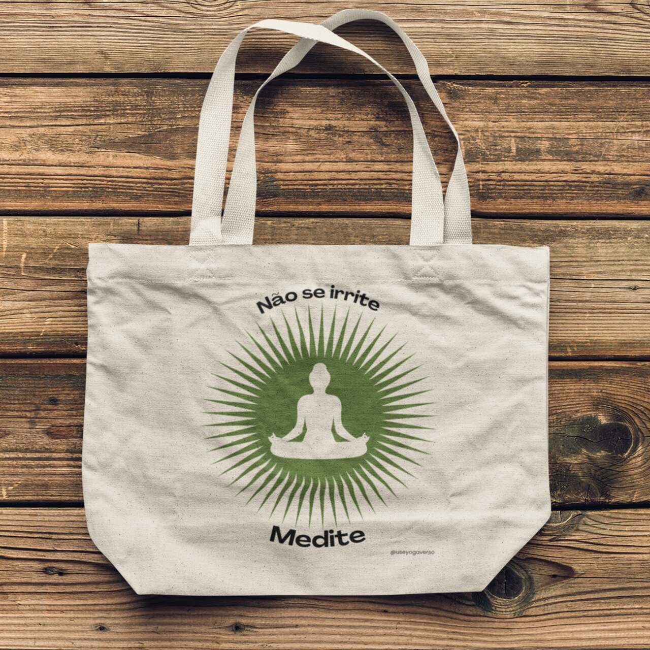 Ecobag de Yoga Meditação Solar - Verde