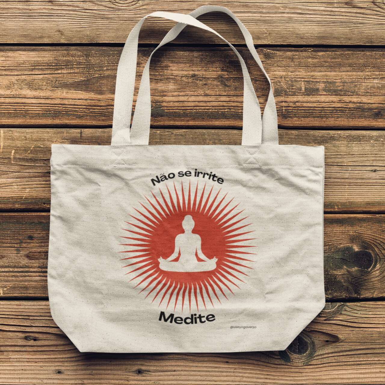 Ecobag de Yoga Meditação Solar - Vermelha