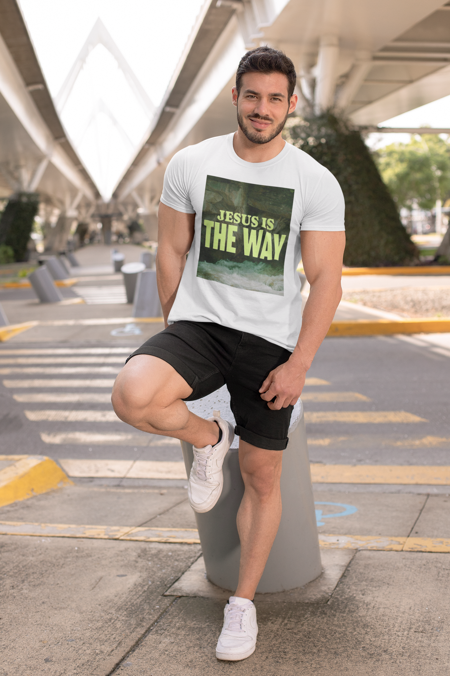 CAMISA ESTONADA JESUS IS THE WAY